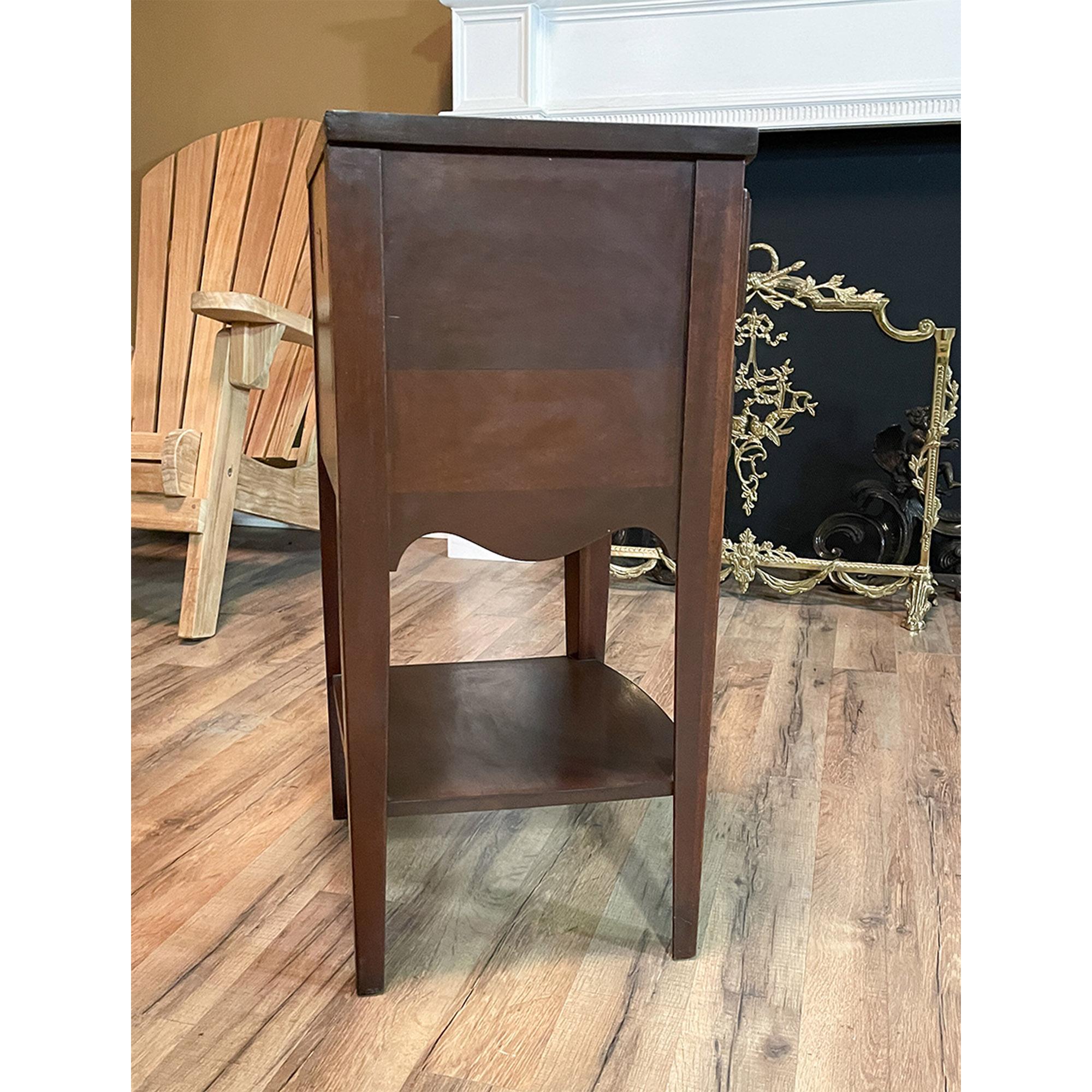 Vintage Continental Mahogany Nightstand 1