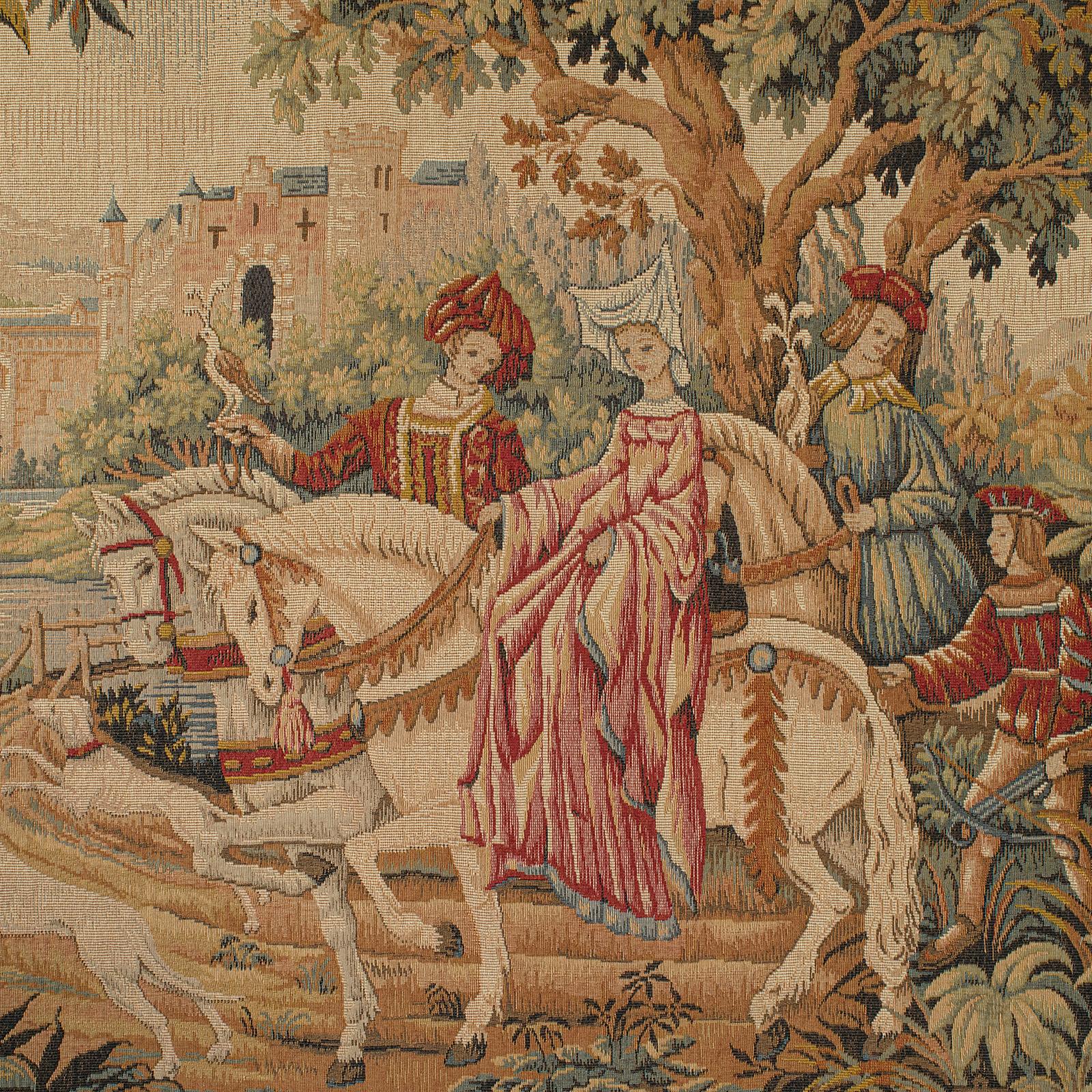 Kontinentaler Vintage-Wandteppich, Französisch, Nadelspitze, dekorative Tafel, um 1980 (19. Jahrhundert) im Angebot