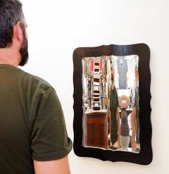 Vintage convex and concave distorting mirror - 20th