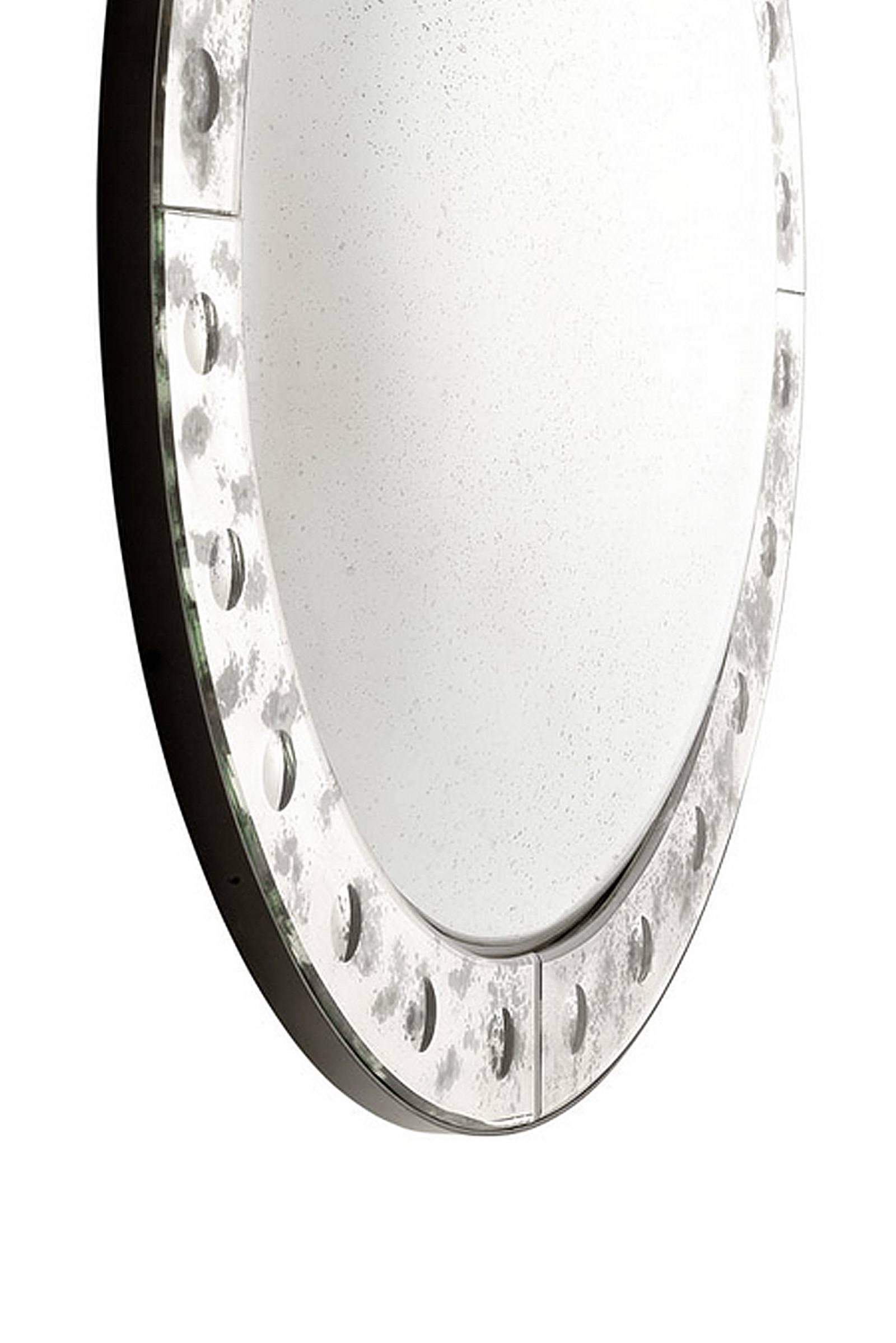 Contemporary Vintage Convex Mirror Glass For Sale