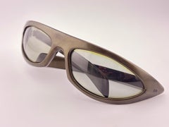 Occhiali da sole vintage Cool RayPolaroid Wrap Around Bronze 1960s Made In Italy