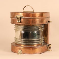Vintage Copper and Brass Maritime Ship's Masthead Light