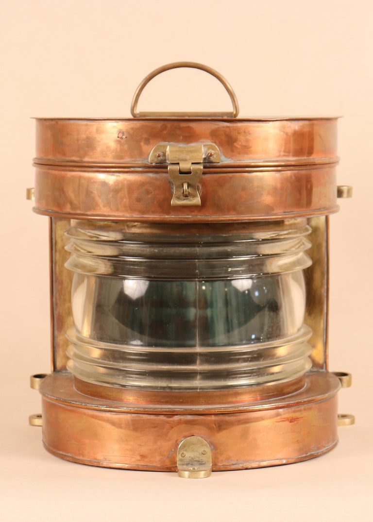 Vintage Copper and Brass Maritime Ship's Masthead Light at 1stDibs
