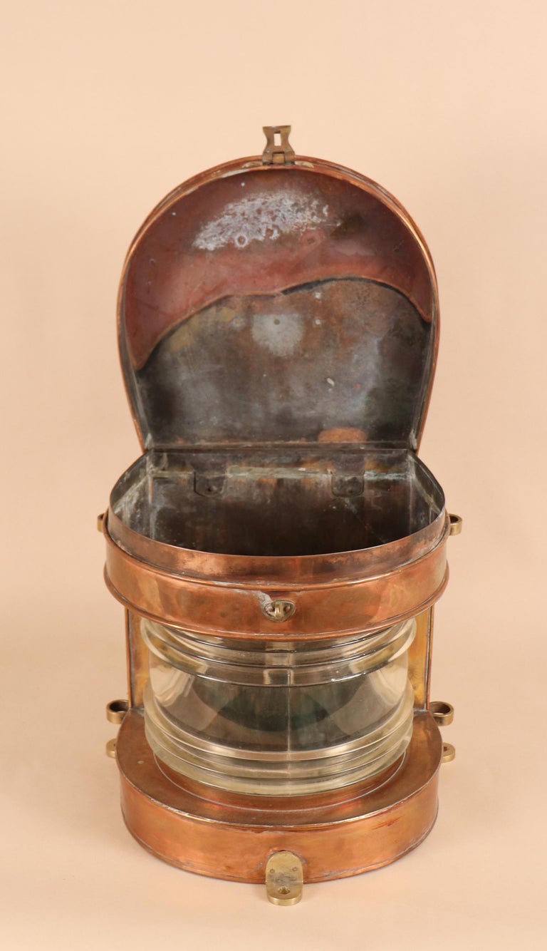 Vintage Copper and Brass Maritime Ship's Masthead Light at 1stDibs