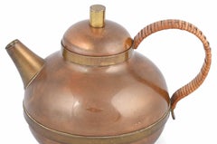 Vintage Copper and Brass Small Teapot by Harald Buchrucker, Germany, 1960s