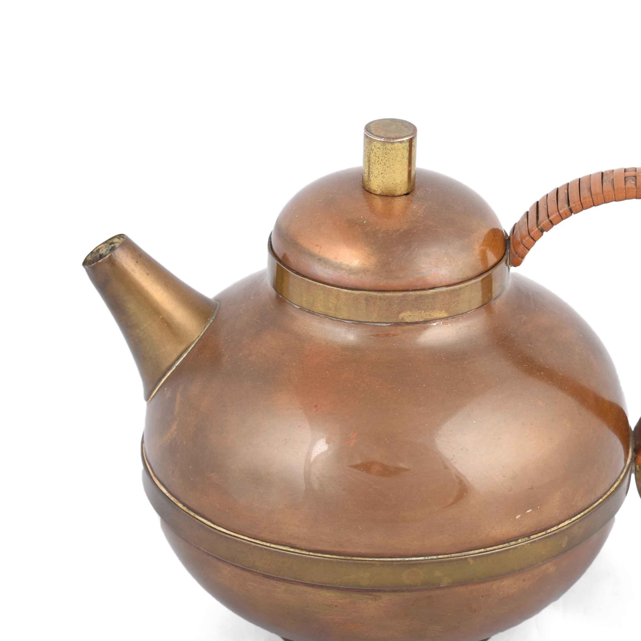 small brass teapot