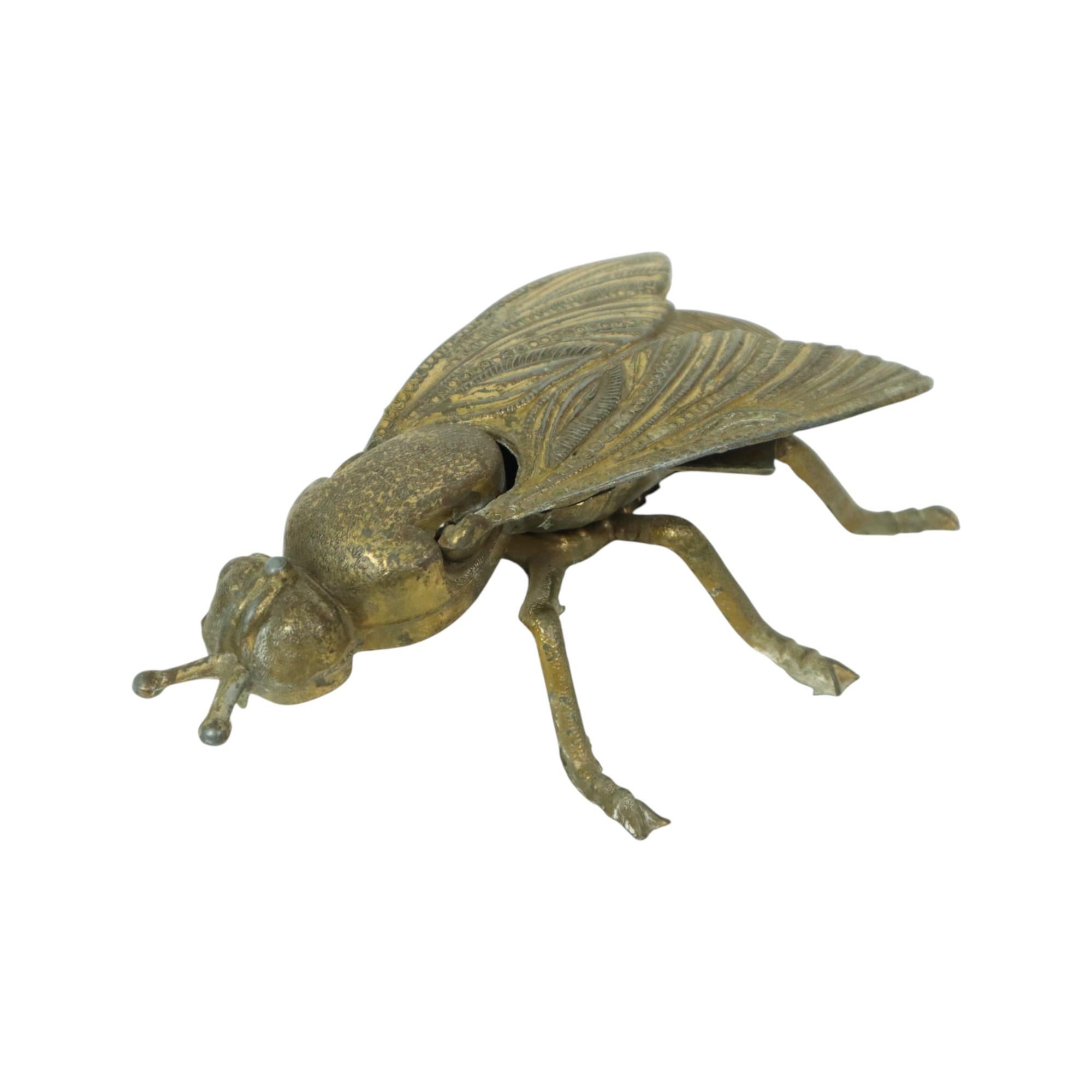 Posacenere d'epoca in rame Fly Brass Italy 1960s in vendita 4