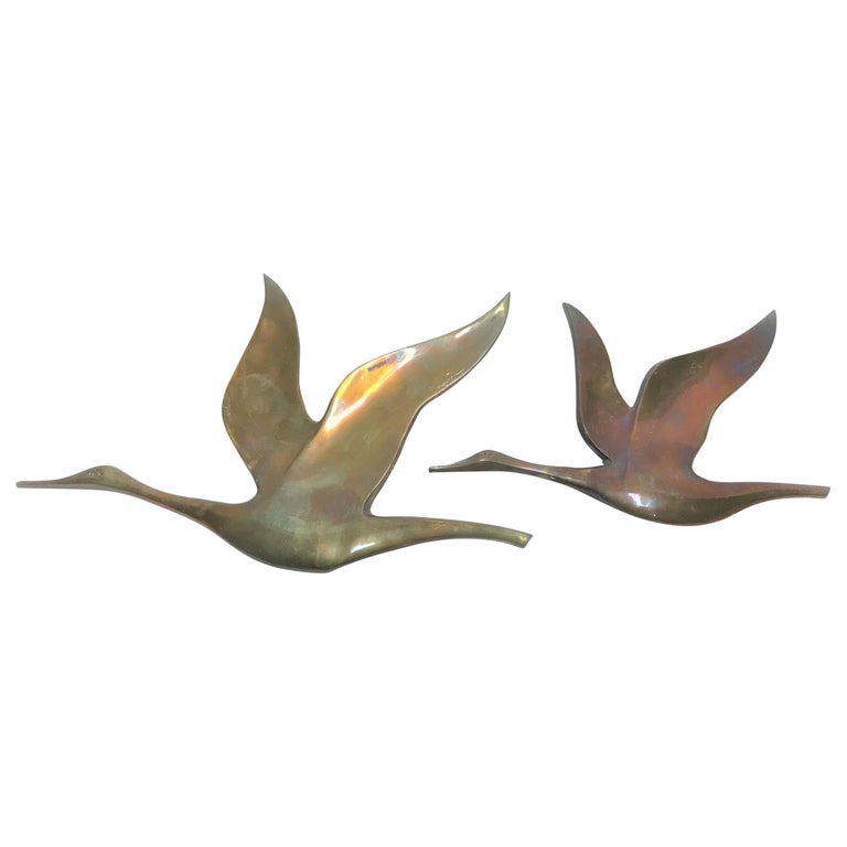 Vintage Copper Bird Sculptures, 1970s at 1stDibs