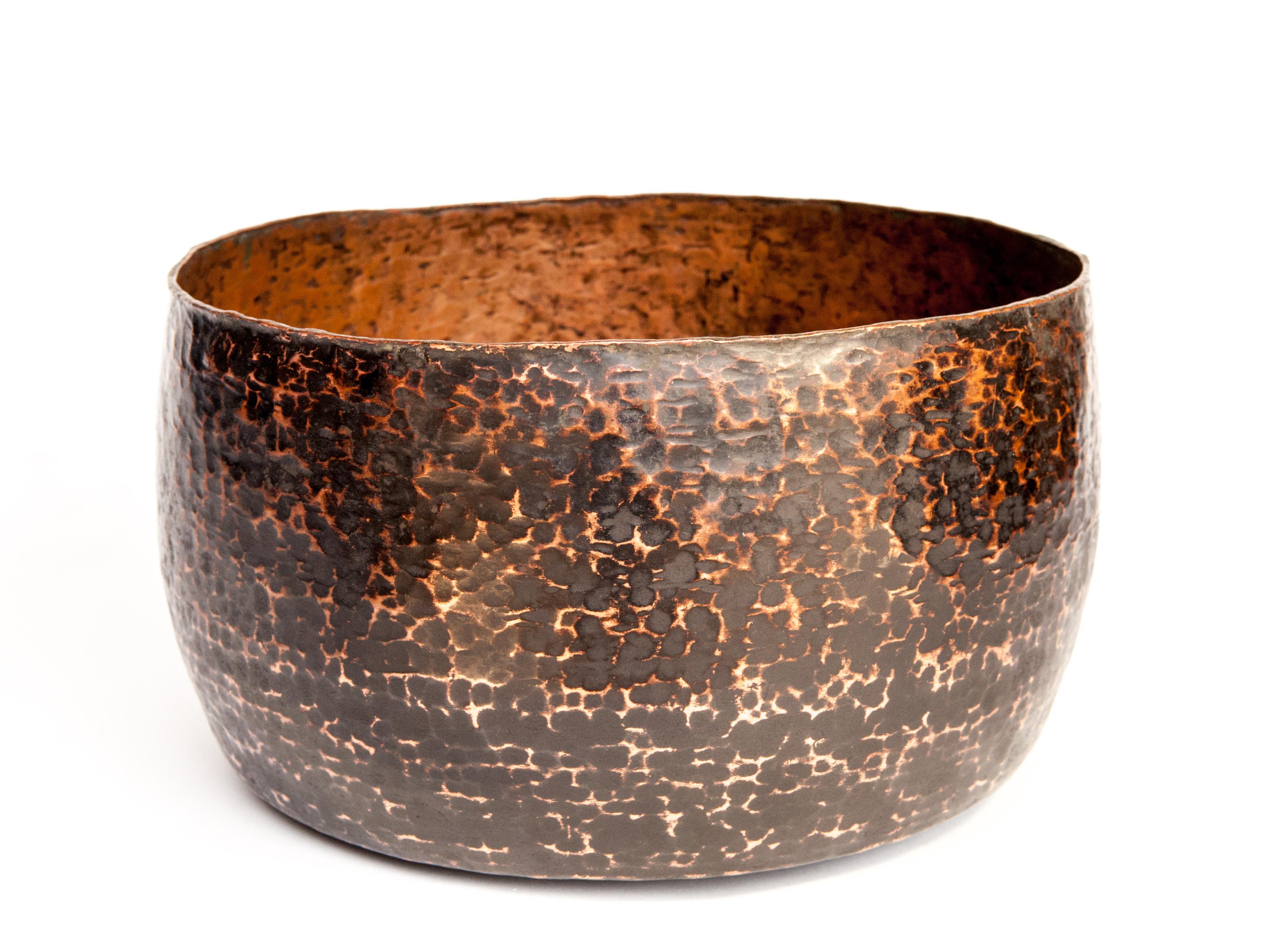 Vintage Copper Bowl from the Nepal Himal, Mid-20th Century 8