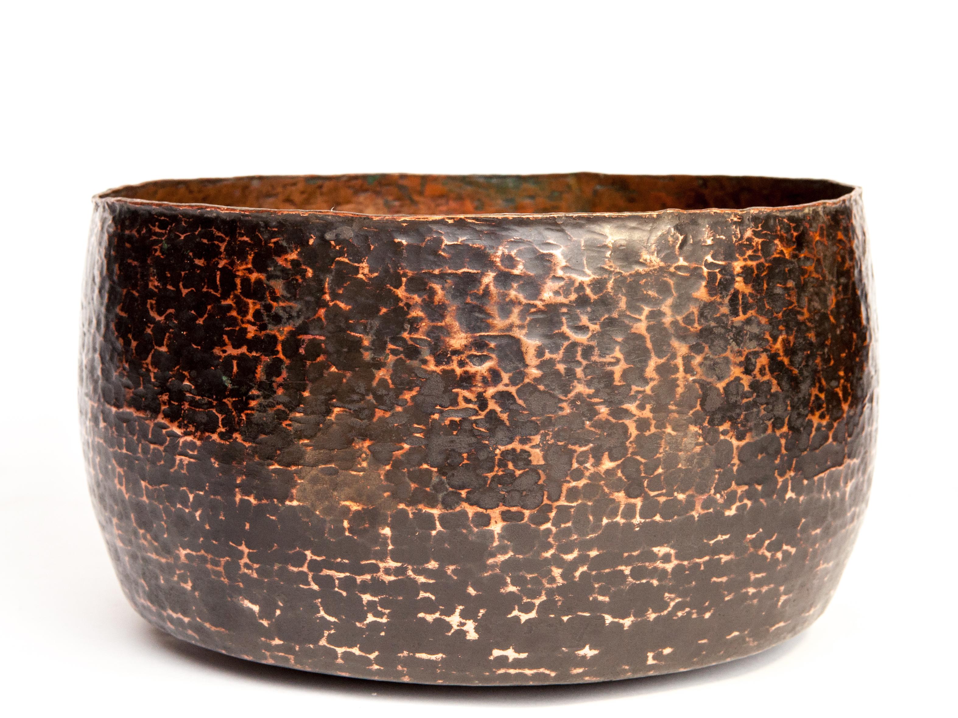 Vintage Copper Bowl from the Nepal Himal, Mid-20th Century 9