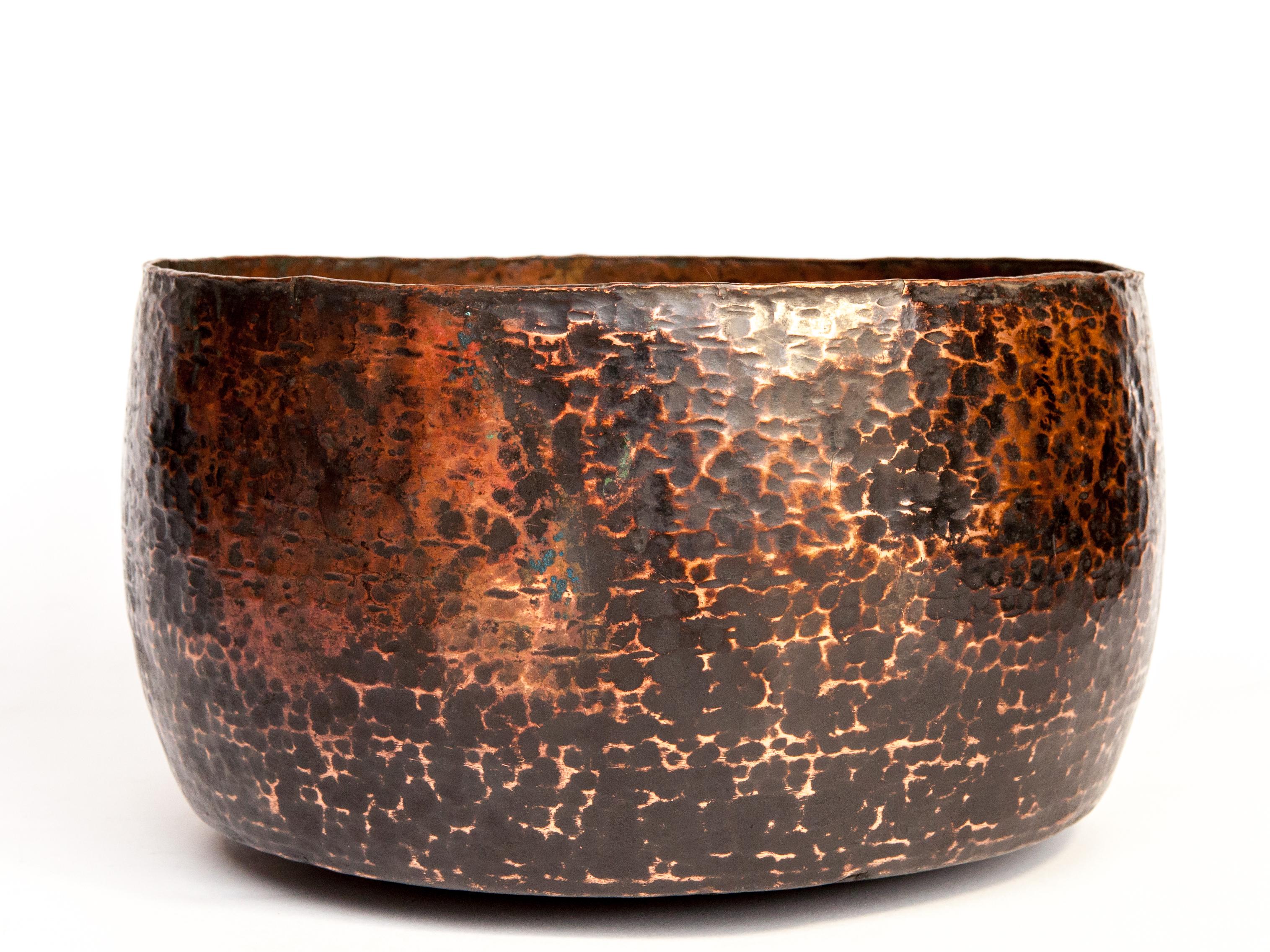 Vintage Copper Bowl from the Nepal Himal, Mid-20th Century 11