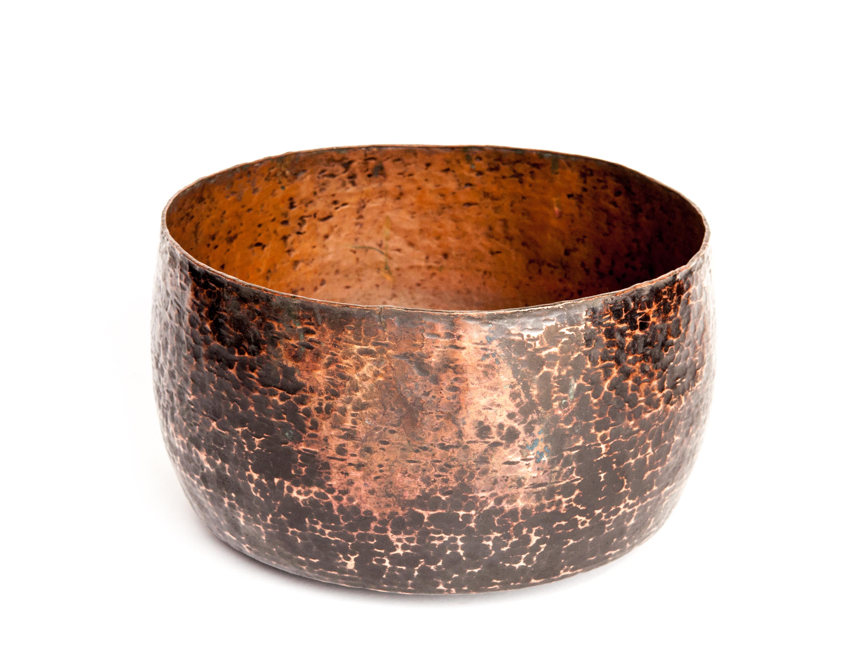 Vintage Copper Bowl from the Nepal Himal, Mid-20th Century 1