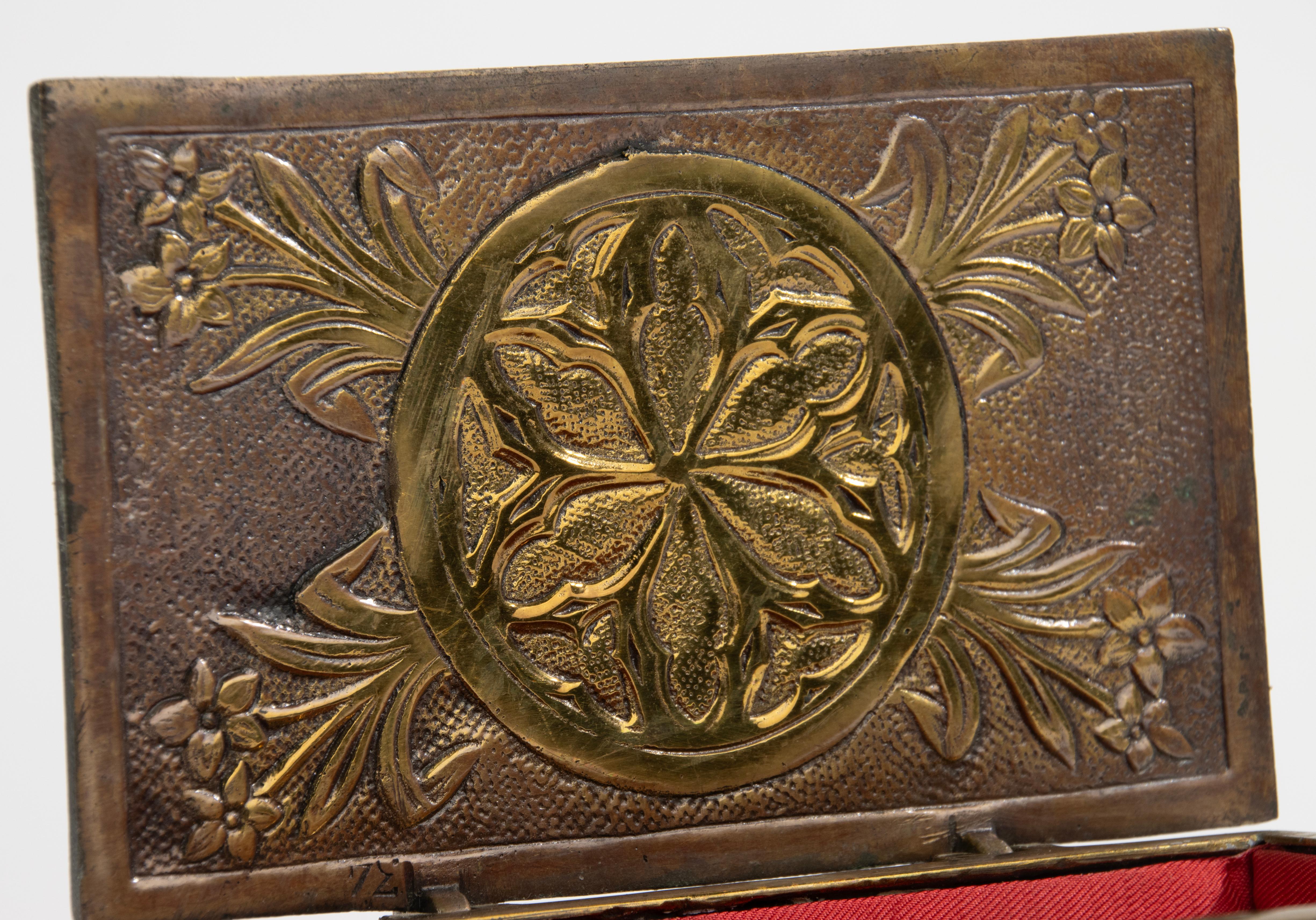 Early 20th Century Brass Box - Gothic Style  For Sale 8