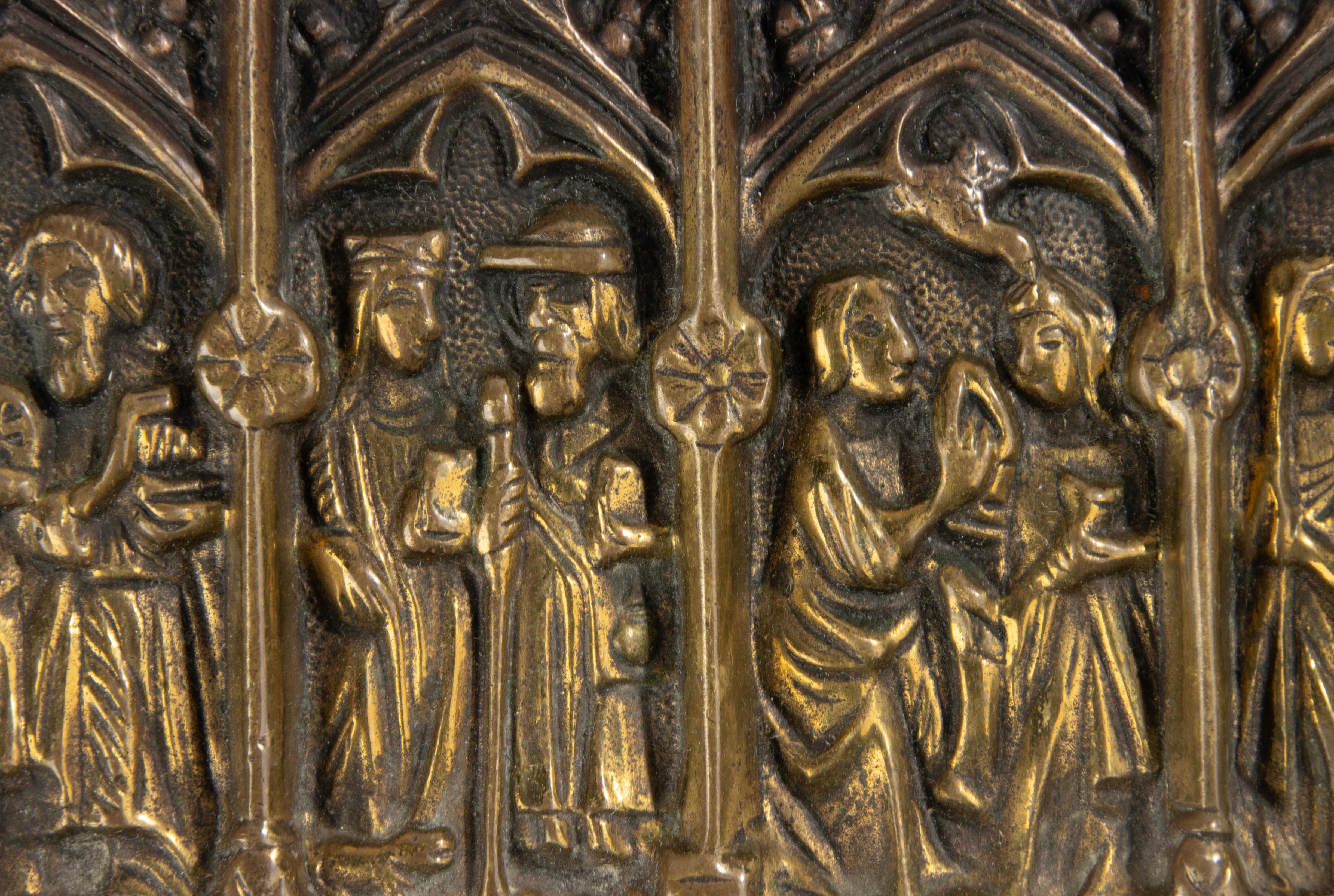 Early 20th Century Brass Box - Gothic Style 10