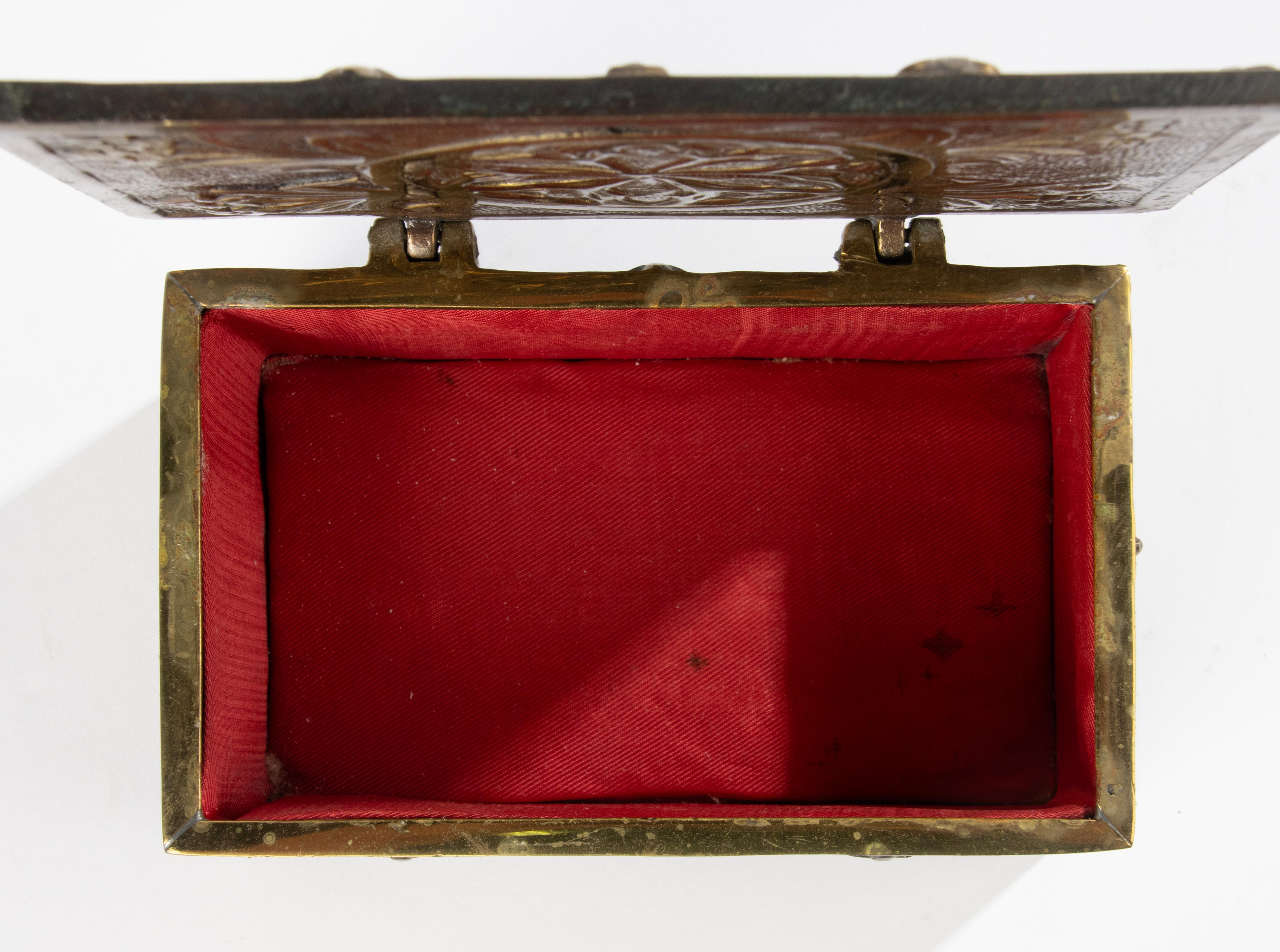 Early 20th Century Brass Box - Gothic Style 2