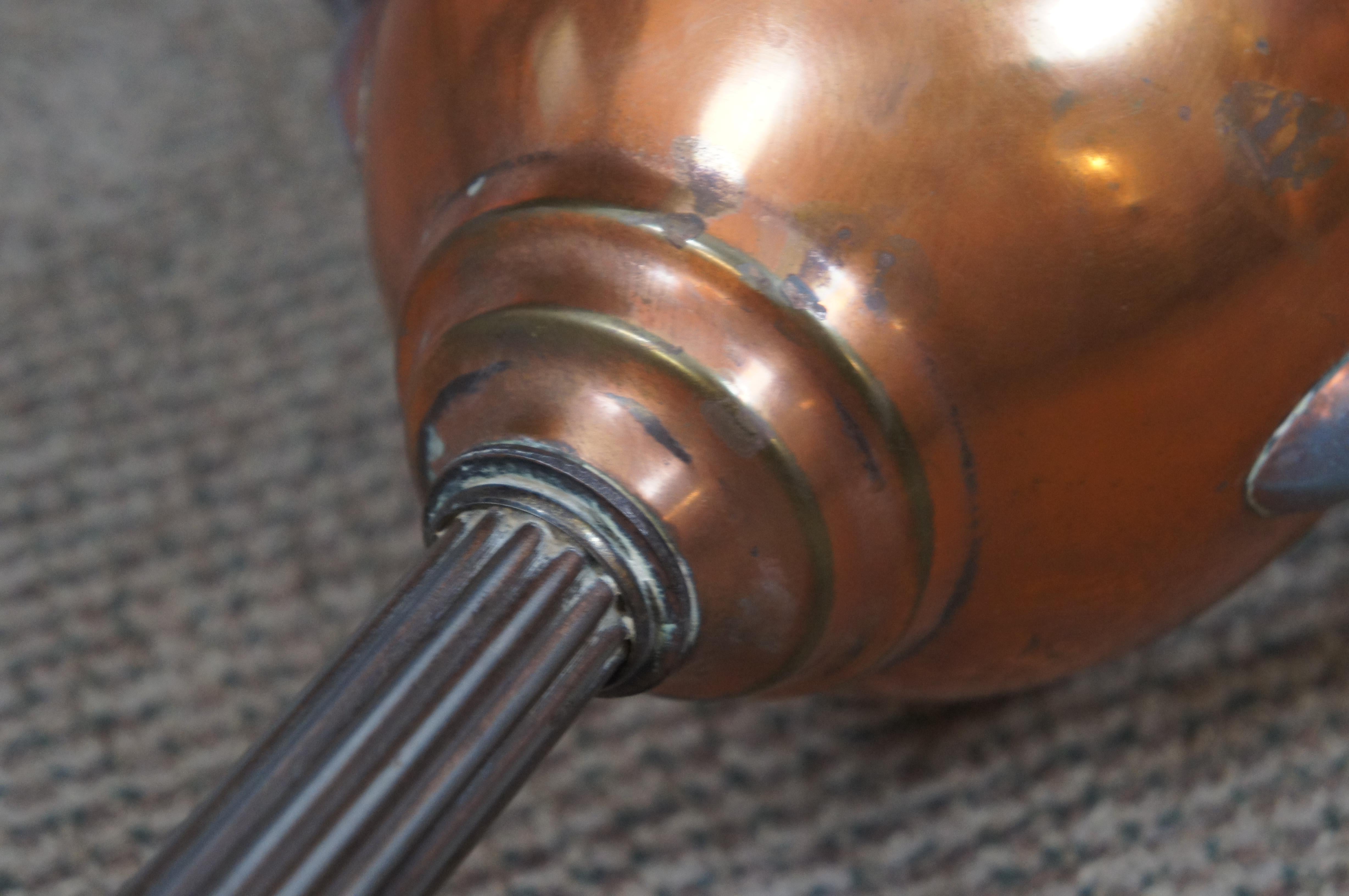 Vintage Copper & Brass Trophy Urn Champagne Wine Ice Bucket Cooler Stand 4