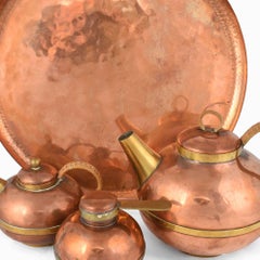 Vintage Copper Coffee Set by Harald Buchrucker - Germany 1950s