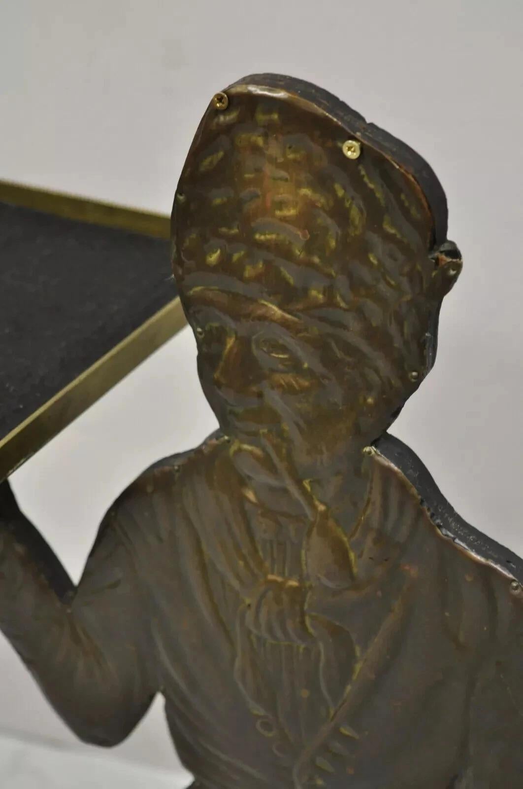 Figura di uomo olandese in rame d'epoca Portachiavi e Portacartellini in vendita 1