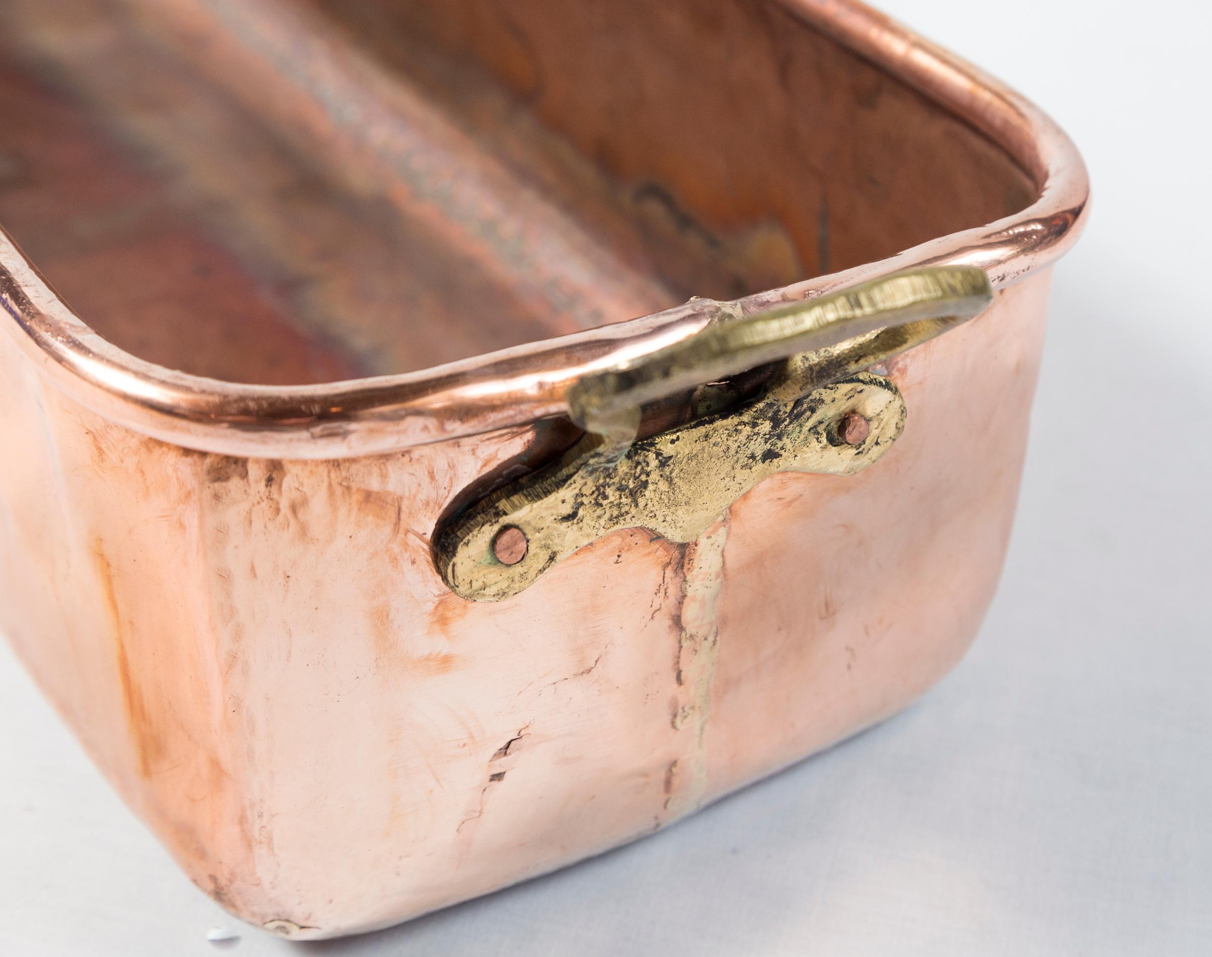 Vintage Copper Fish Pan, Early 20th Century 1