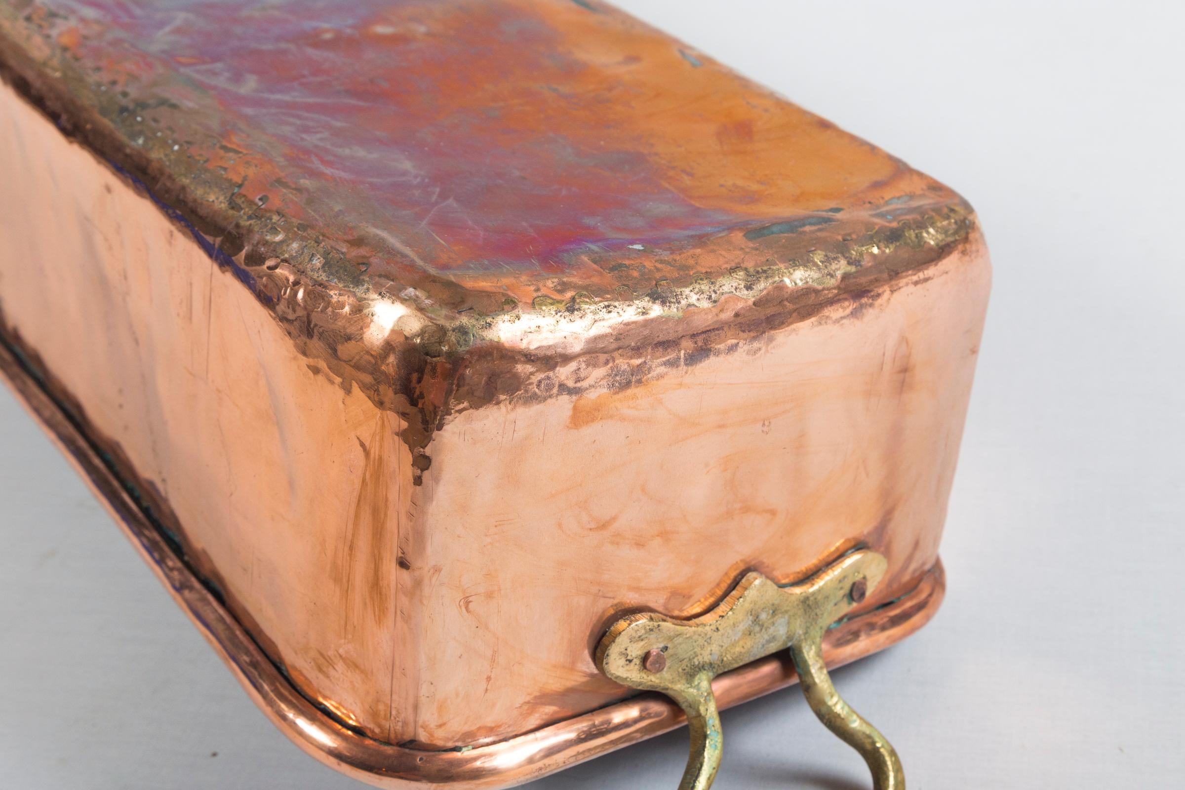 Vintage Copper Fish Pan, Early 20th Century 6