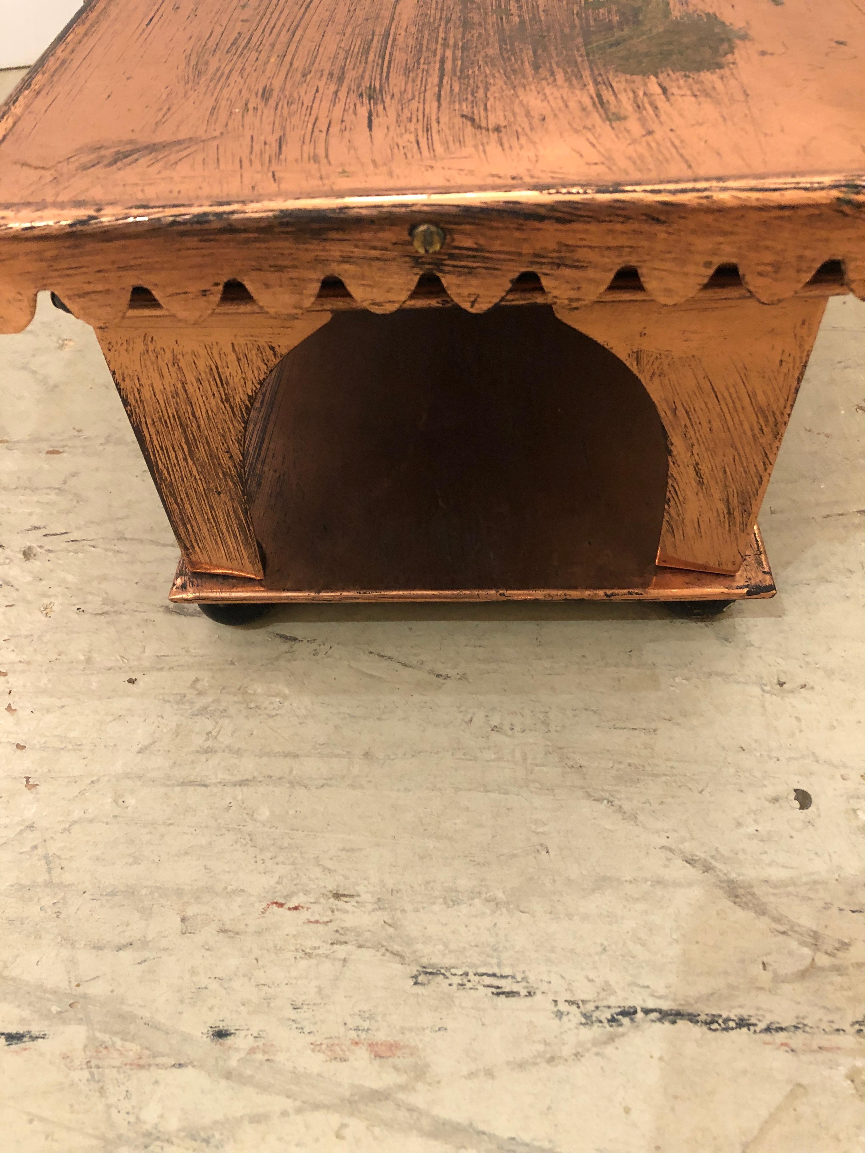 Vintage Copper Food Warmer Shelf 1