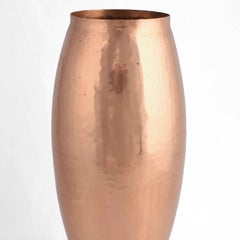 Kupfer-Hohe Vintage-Vase von Eugen Zint, 1960er Jahre