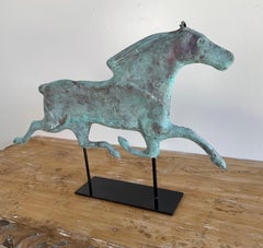 Vintage Copper Horse Weathervane