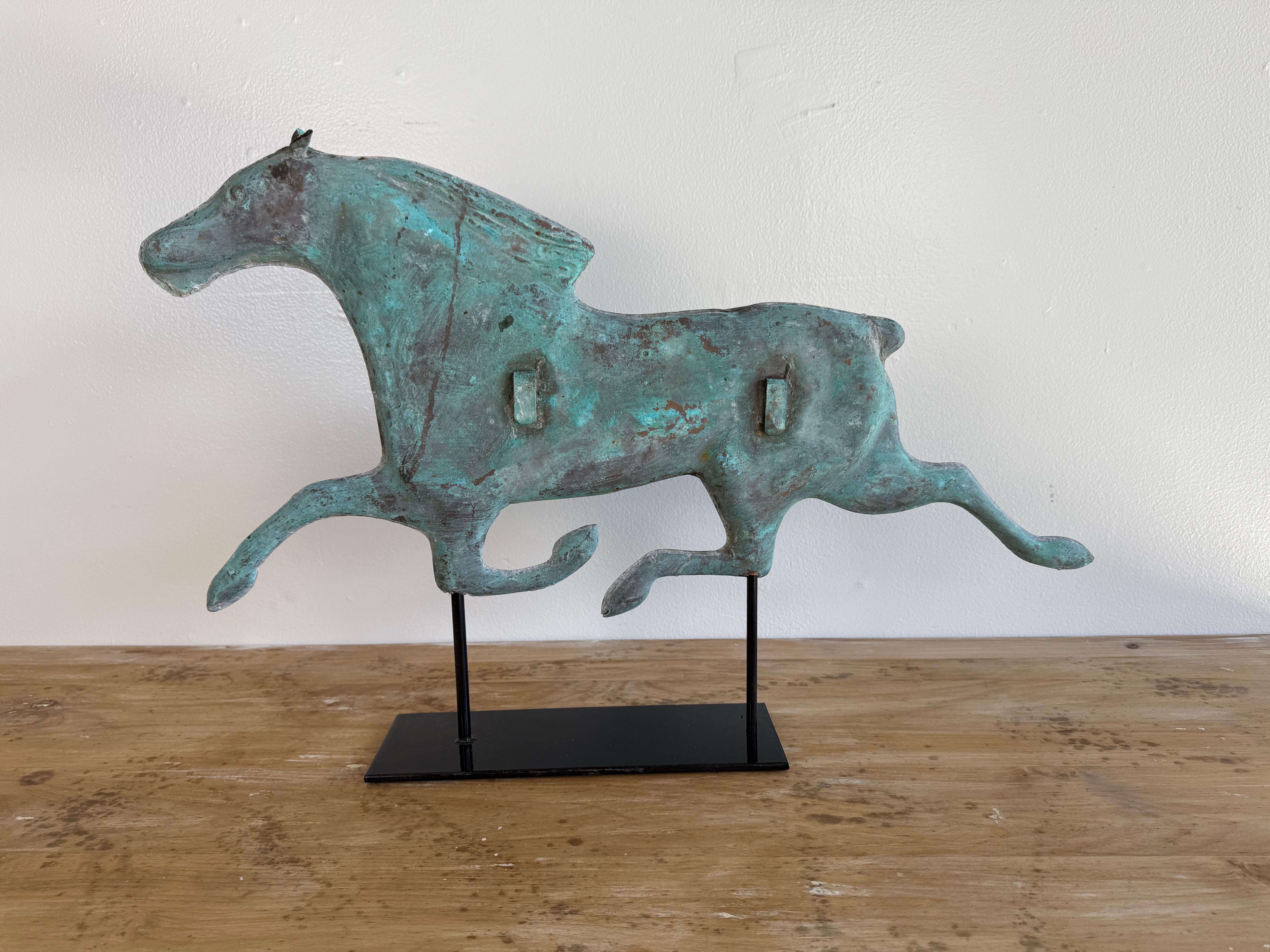 American Vintage Copper Horse Weathervane For Sale