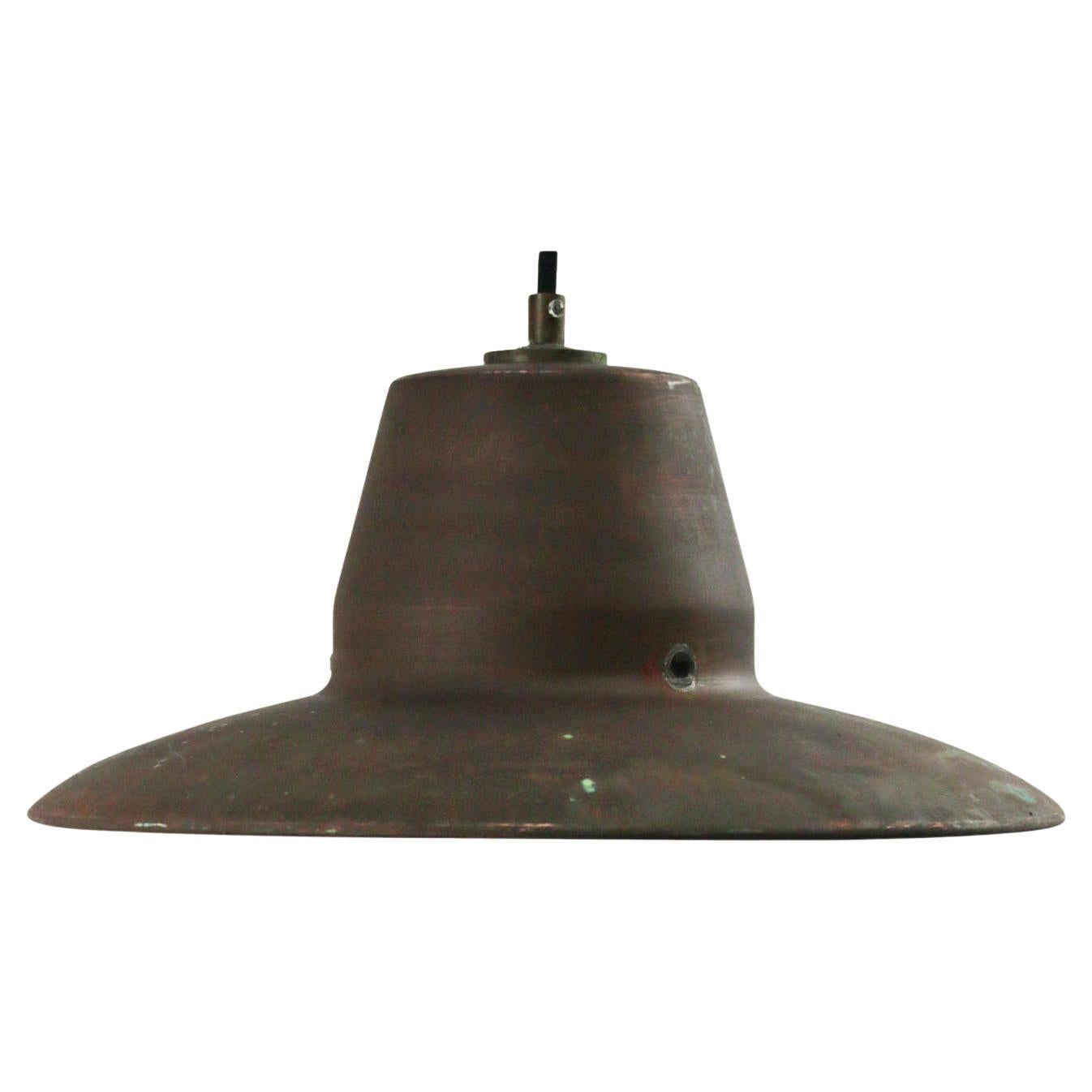 Vintage Copper Industrial Factory Pendant Light