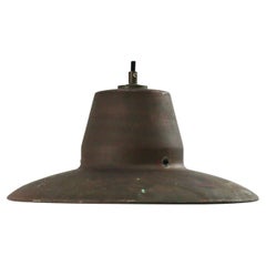 Vintage Copper Industrial Factory Pendant Light