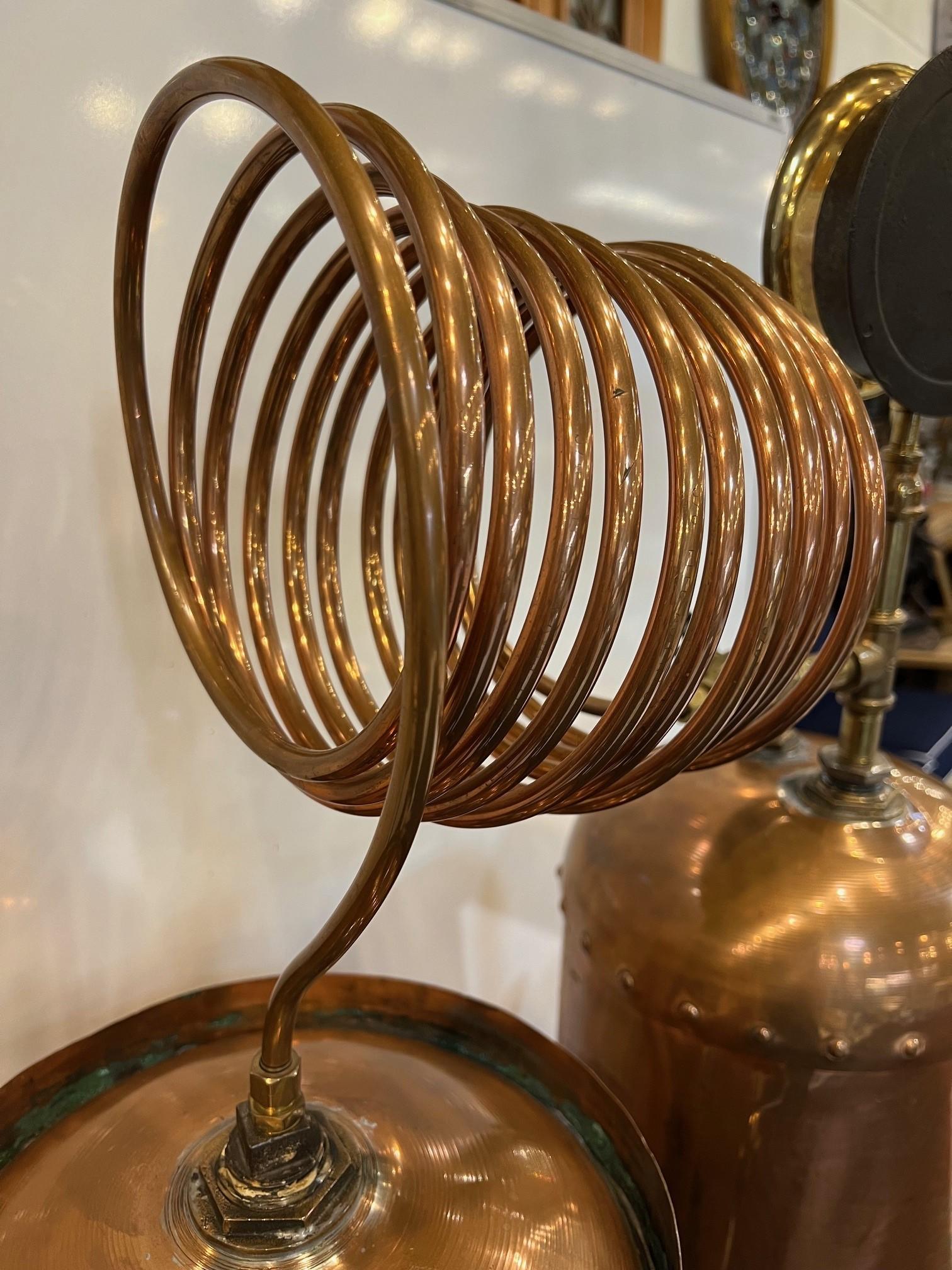 Vintage Copper Moonshine Whiskey Distiller, Still Dahlquist MFG. Co. 25 Gallon   For Sale 4