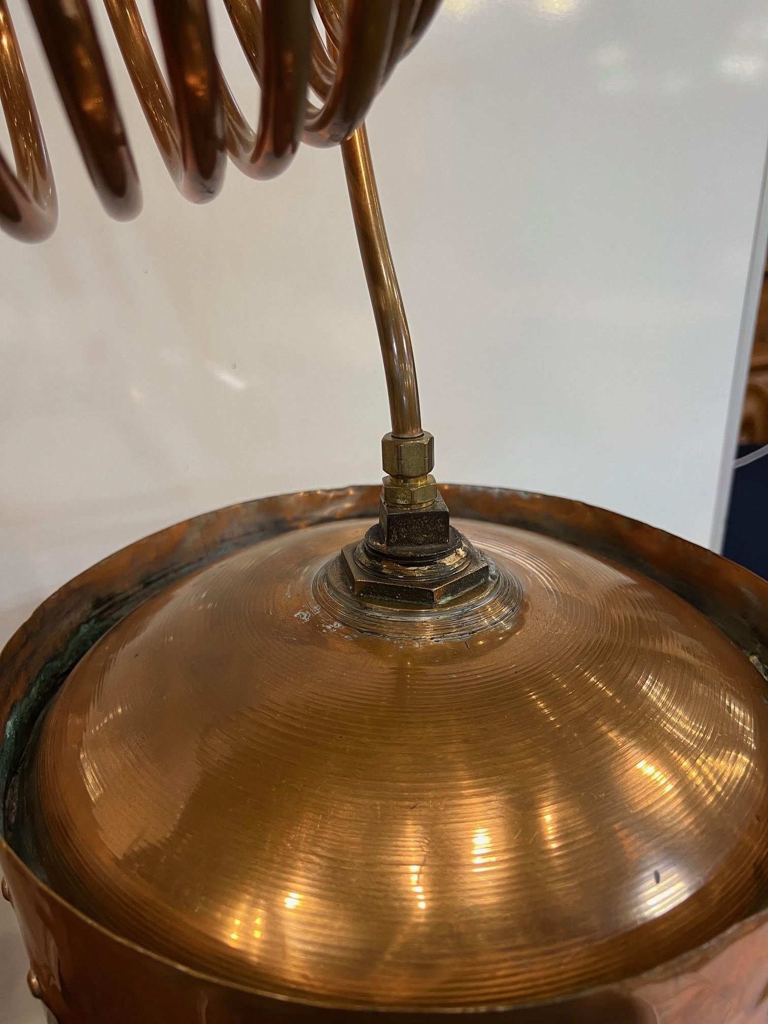 Vintage Copper Moonshine Whiskey Distiller, Still Dahlquist MFG. Co. 25 Gallon   For Sale 4