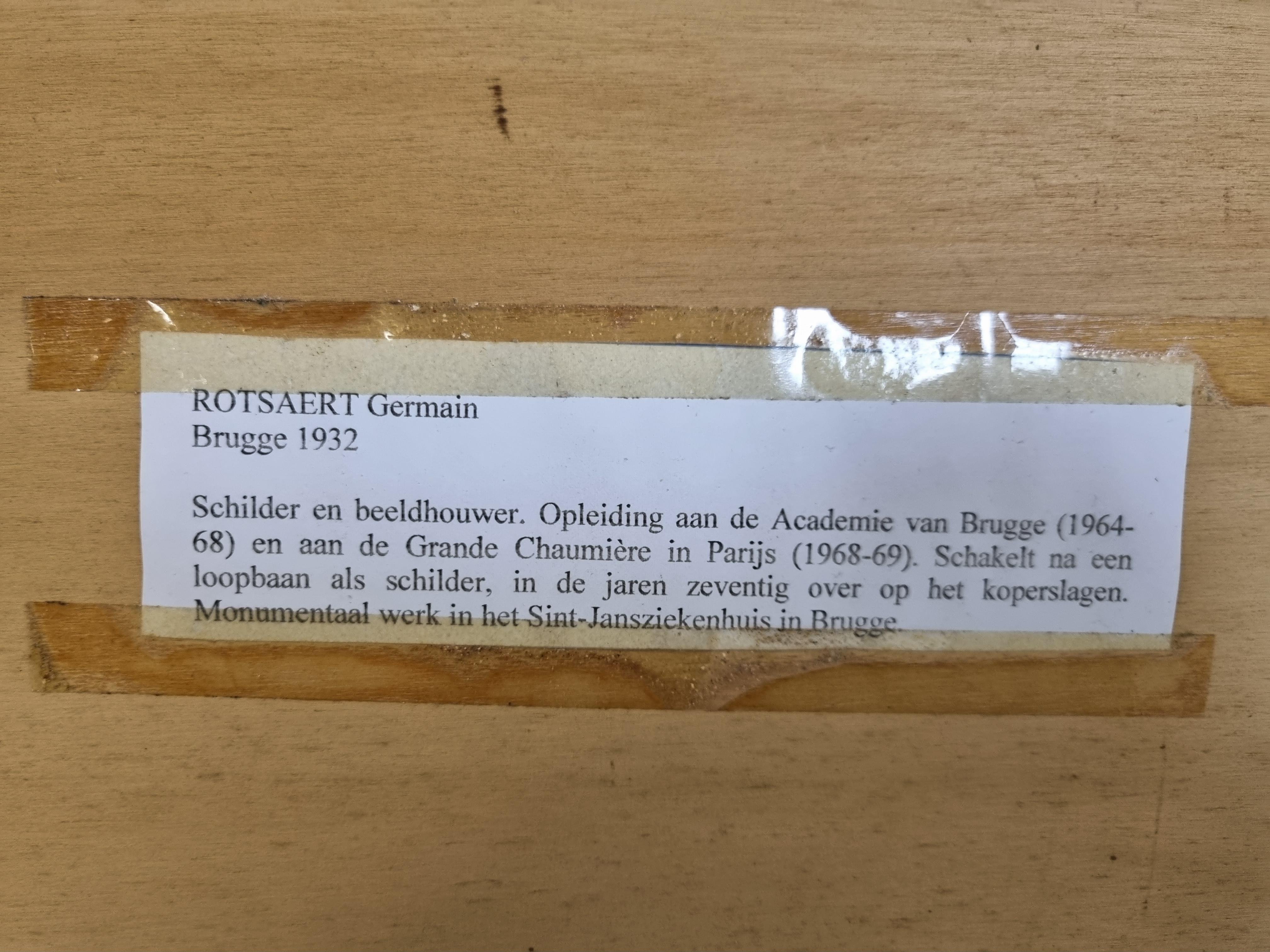 Vintage-Kupfergemälde von Germain Rotsaert, 1960er Jahre im Zustand „Gut“ im Angebot in Leuven, Vlaams Gewest