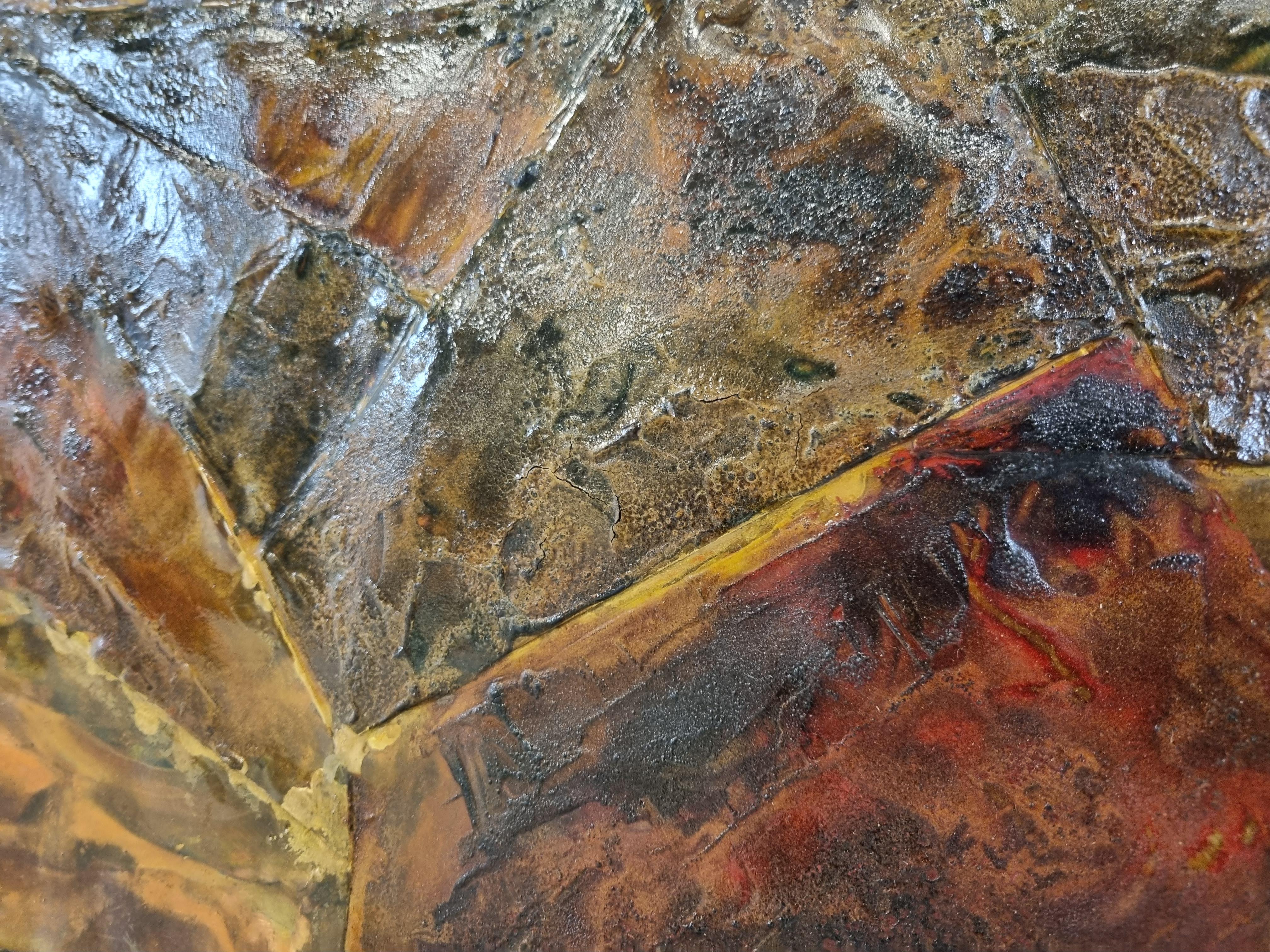 Vintage-Kupfergemälde von Germain Rotsaert, 1960er Jahre (Mitte des 20. Jahrhunderts) im Angebot