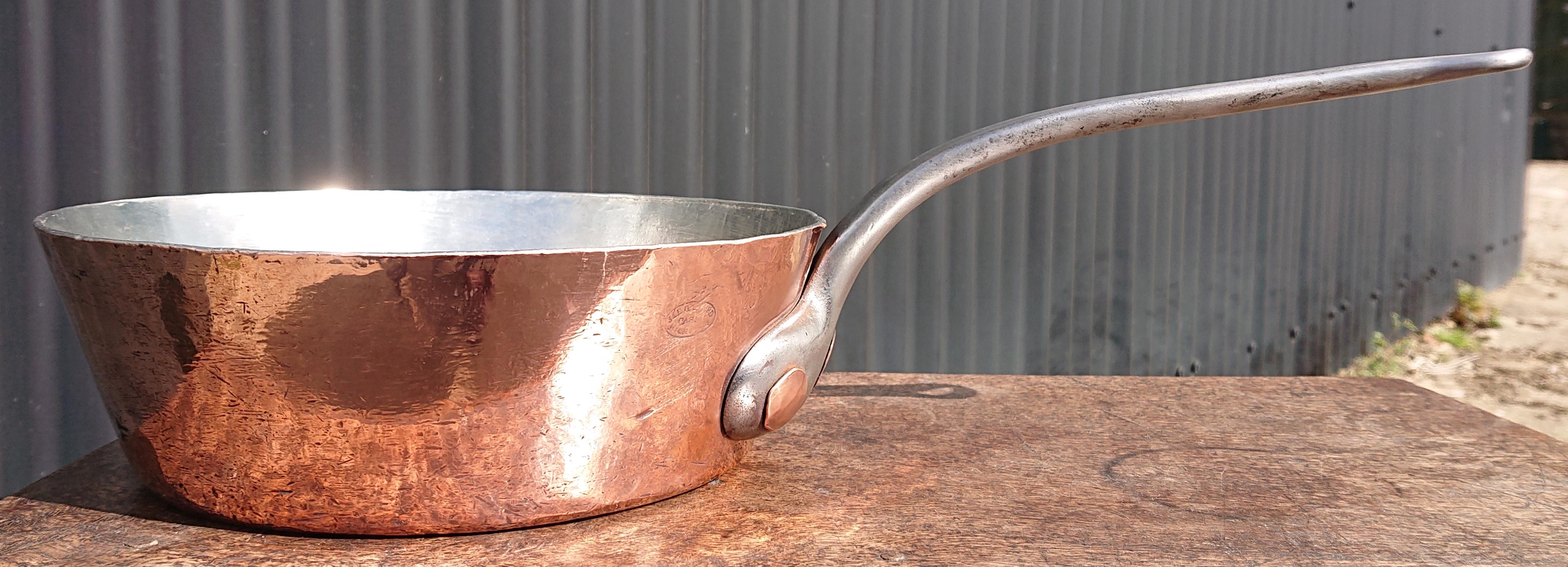 Vintage Copper Pan by J & E Gaillard for the Metropole Hotel Paris 3