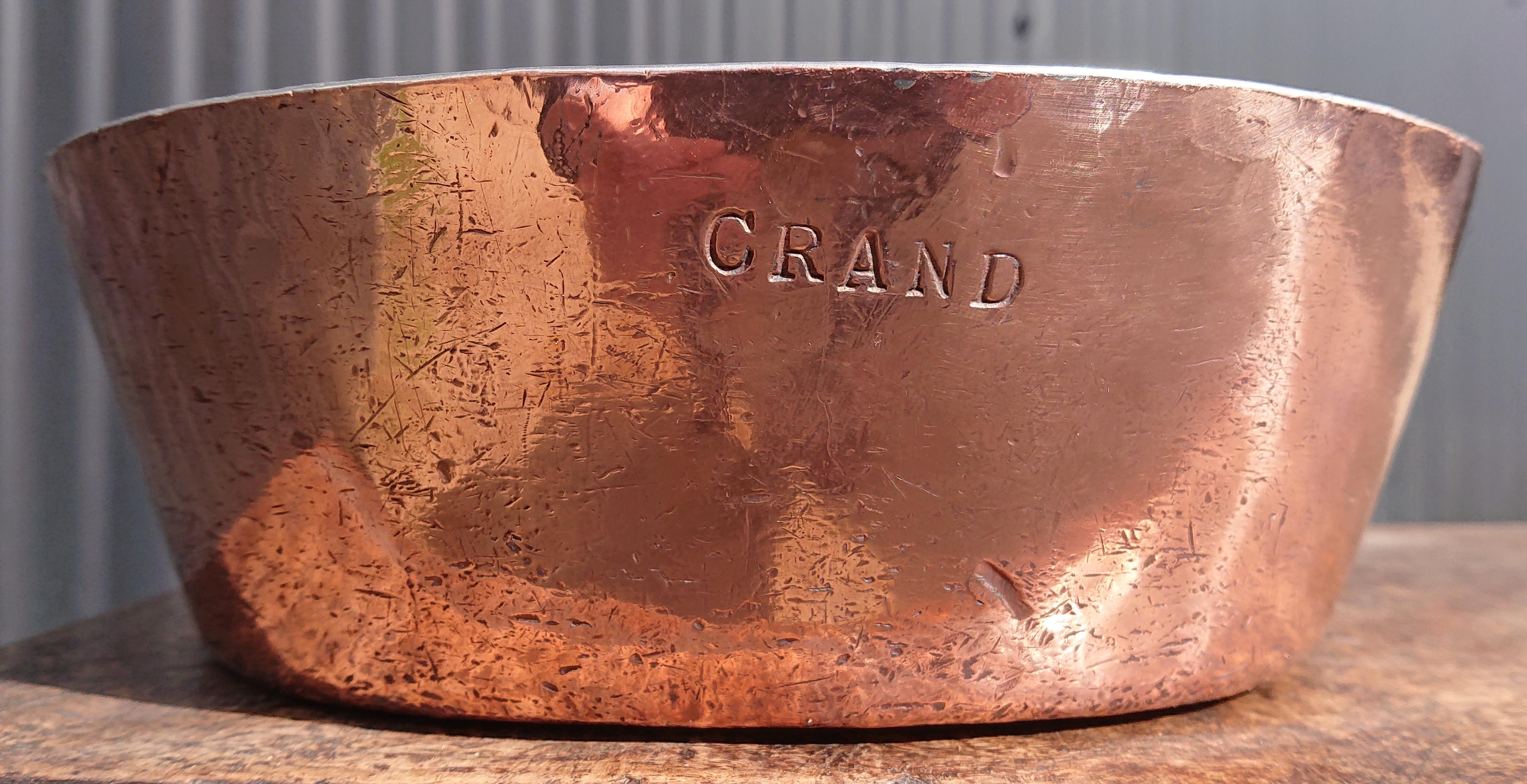 Vintage Copper Pan by J & E Gaillard for the Metropole Hotel Paris 6