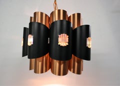 Vintage Copper Pendant Light by Werner Schou, 1960s