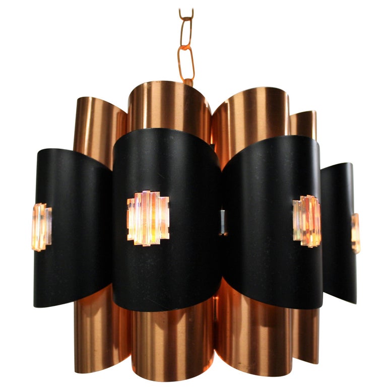 Vintage Copper Pendant Light By Werner Schou 1960s At 1stdibs Vintage Copper Pendant Light By Werner Schou 1960s For