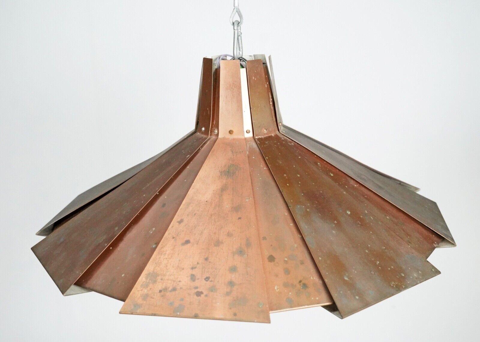 Lampe à suspension vintage en cuivre Werner Schou en vente 3