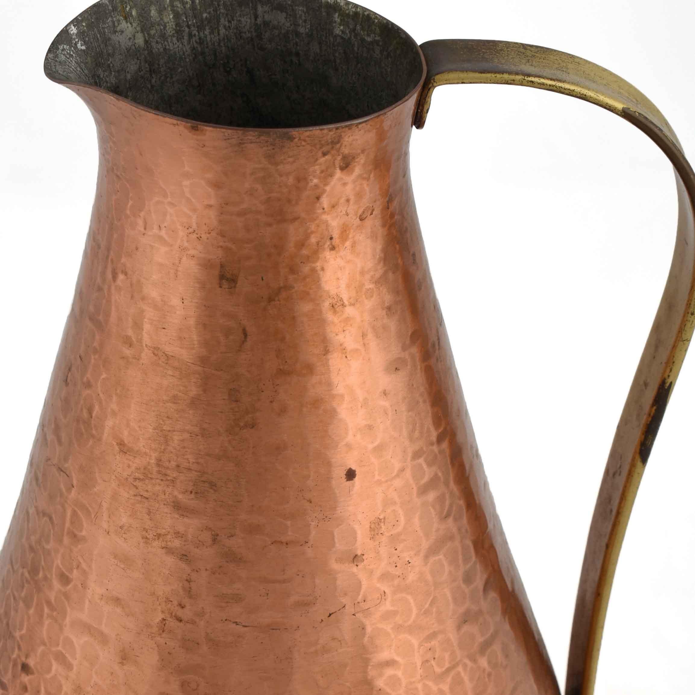 Mid-20th Century Vintage Copper Pitcher by H. Buchrucker, 1950s For Sale