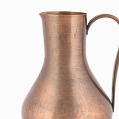 Vintage Copper Pitcher or Vase with Handle by Harald Buchrucker