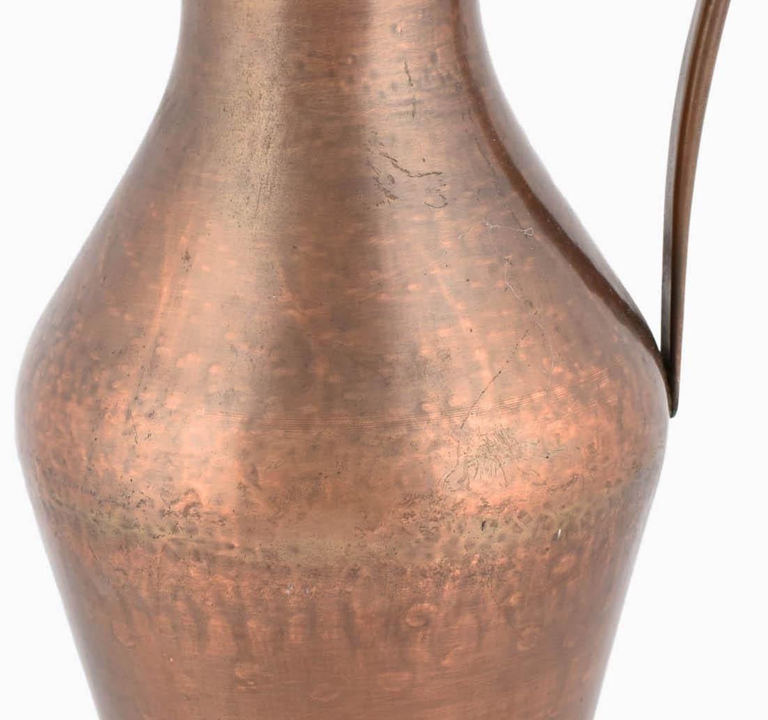 Kupferkrug oder Vase mit Henkel von Harald Buchrucker, Vintage (Deutsch) im Angebot
