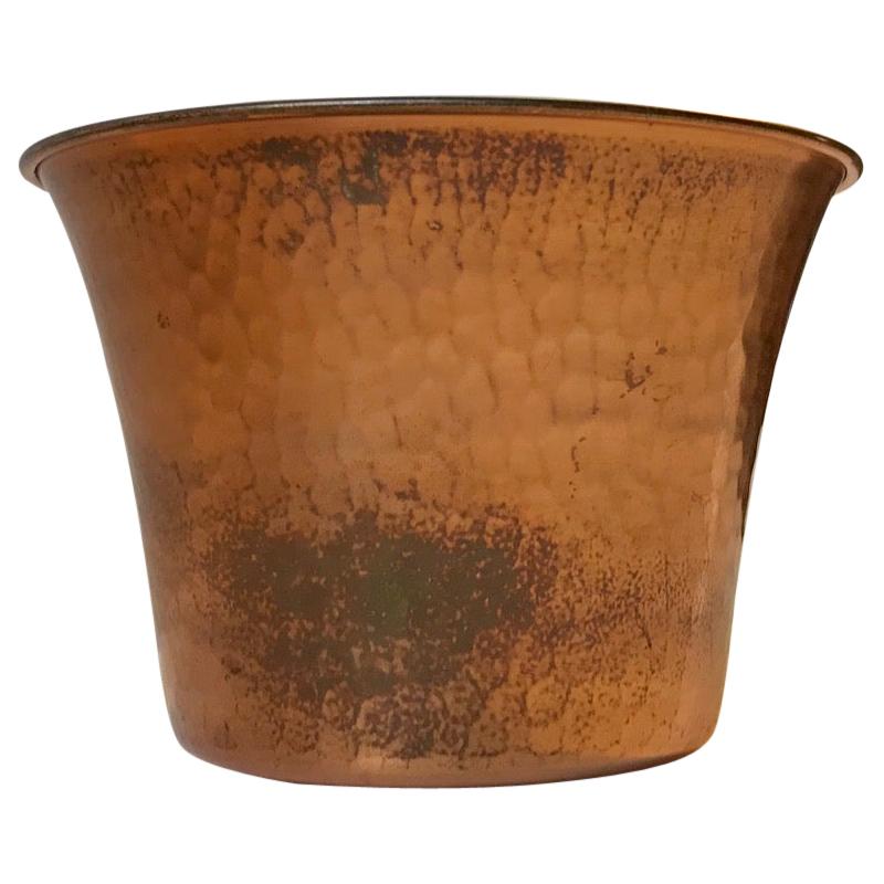 Vintage Copper Planter by Stockli Nestal, Switzerland, 1950s For Sale