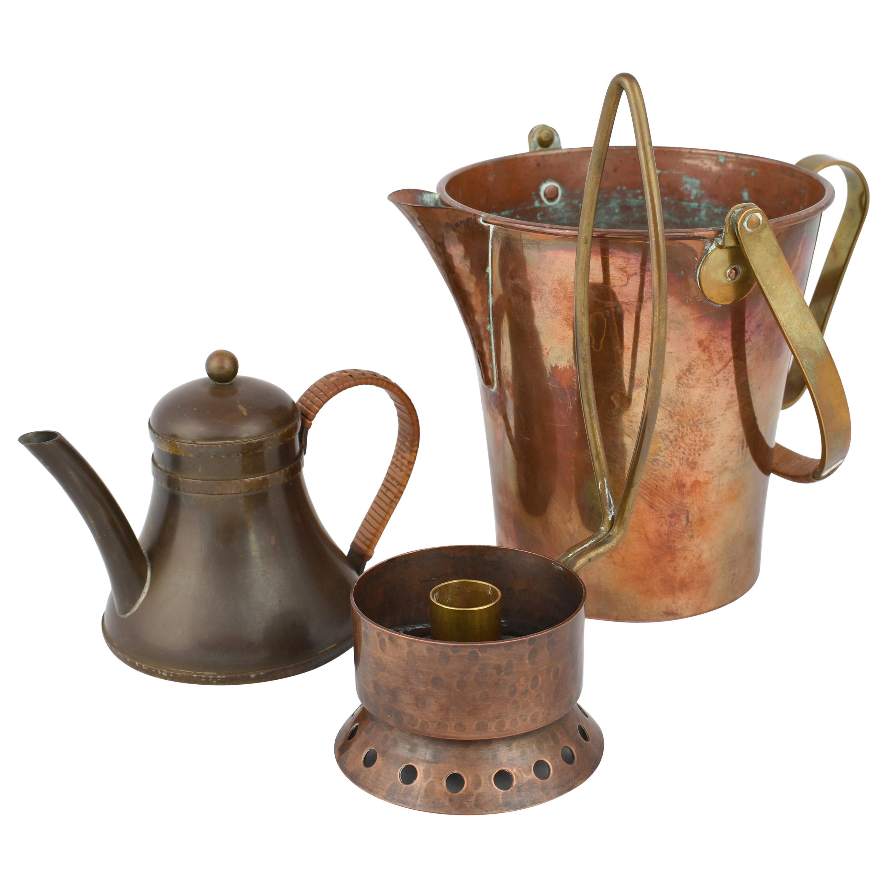 Vintage Copper Set by Harald Buchrucker, Germany, 1950s
