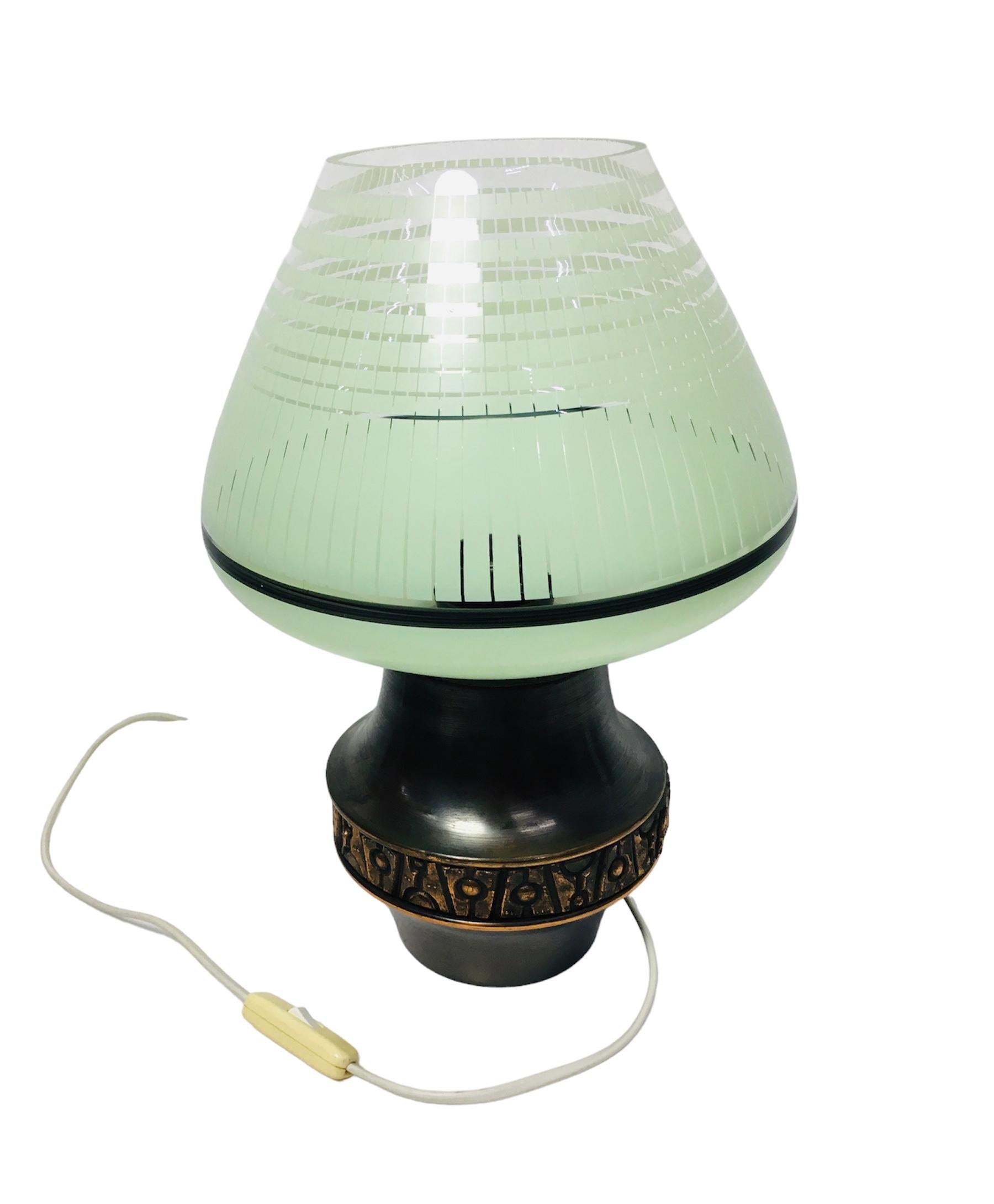 mint green lamp shade