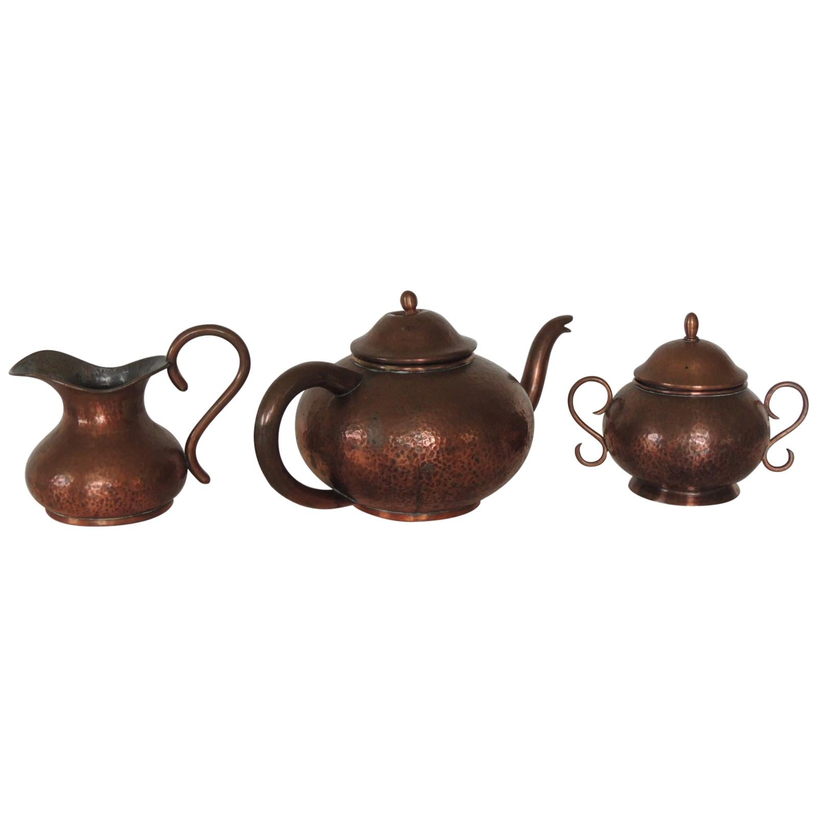 Copper Tea Sets 36 For Sale at 1stdibs