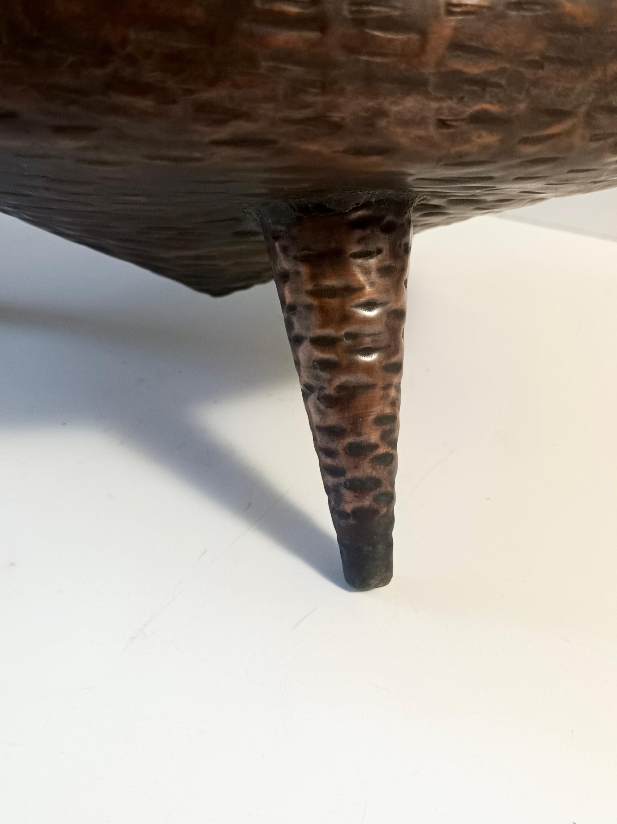 Vintage Copper Umbrella Stand / Vase Attr. to Angelo Bragalini, Italy For Sale 9