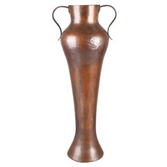Vintage Copper Vase by Eugen Zint, Bauhaus, 1950s