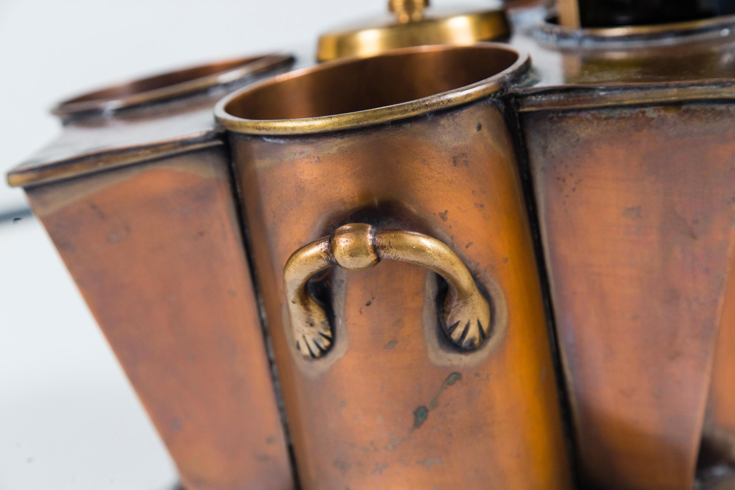 Vintage Copper Vine Cooler For Sale 5