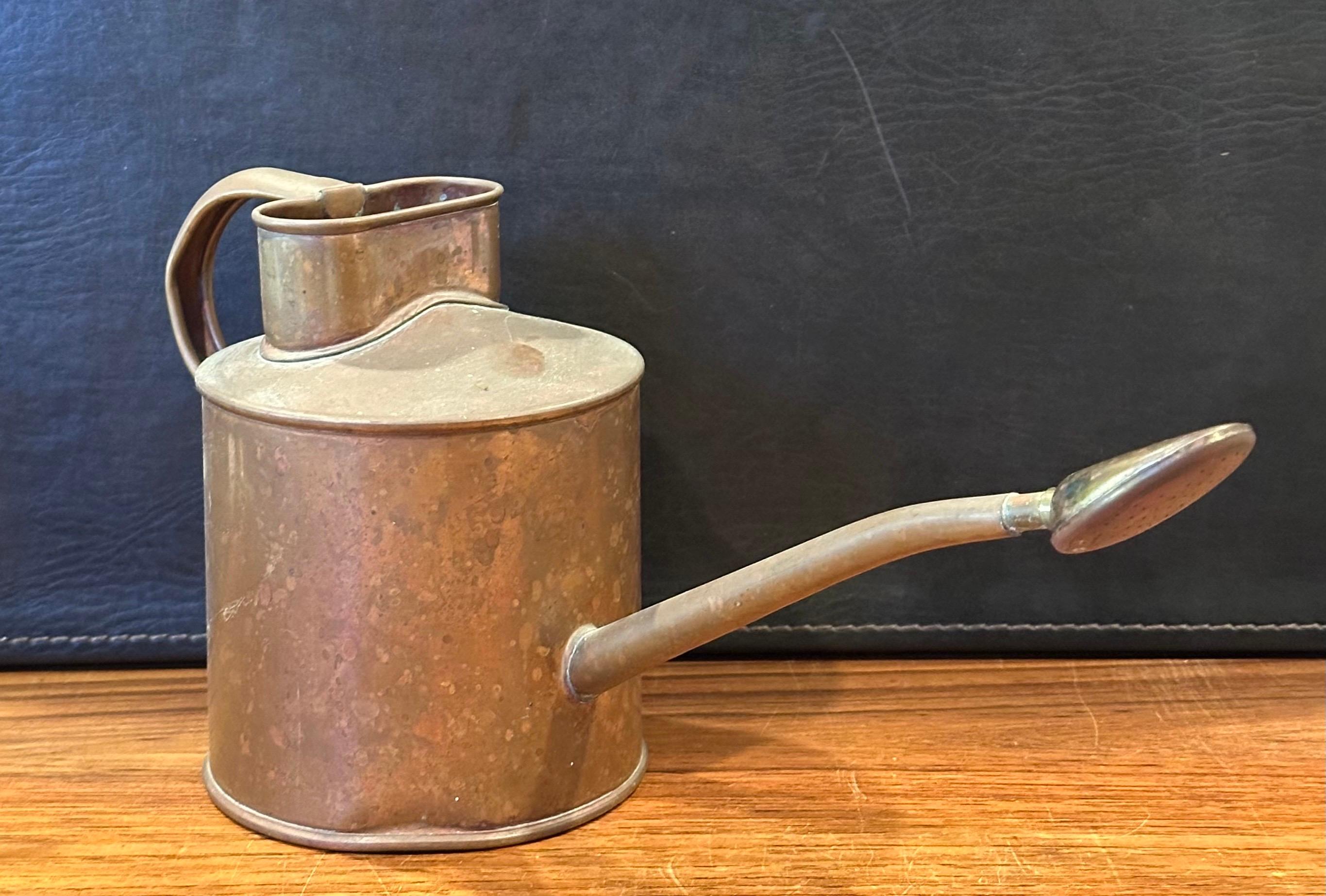 Mid-Century Modern Vintage Copper Watering Can  For Sale